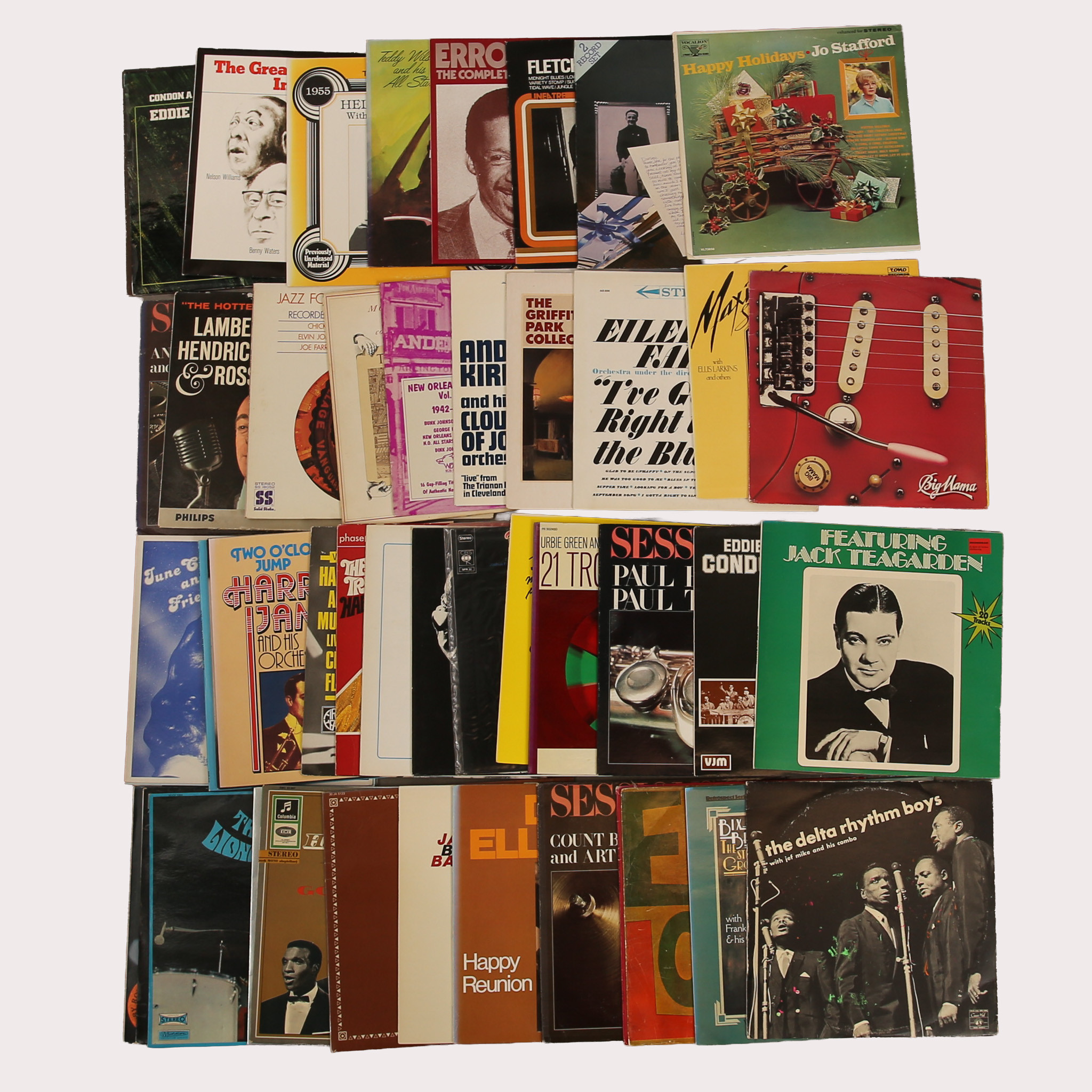 PARTI VINYL/LP skivor, jazz bla June Christy, Harry James, Benny Carter mfl, tot ca 50 st.