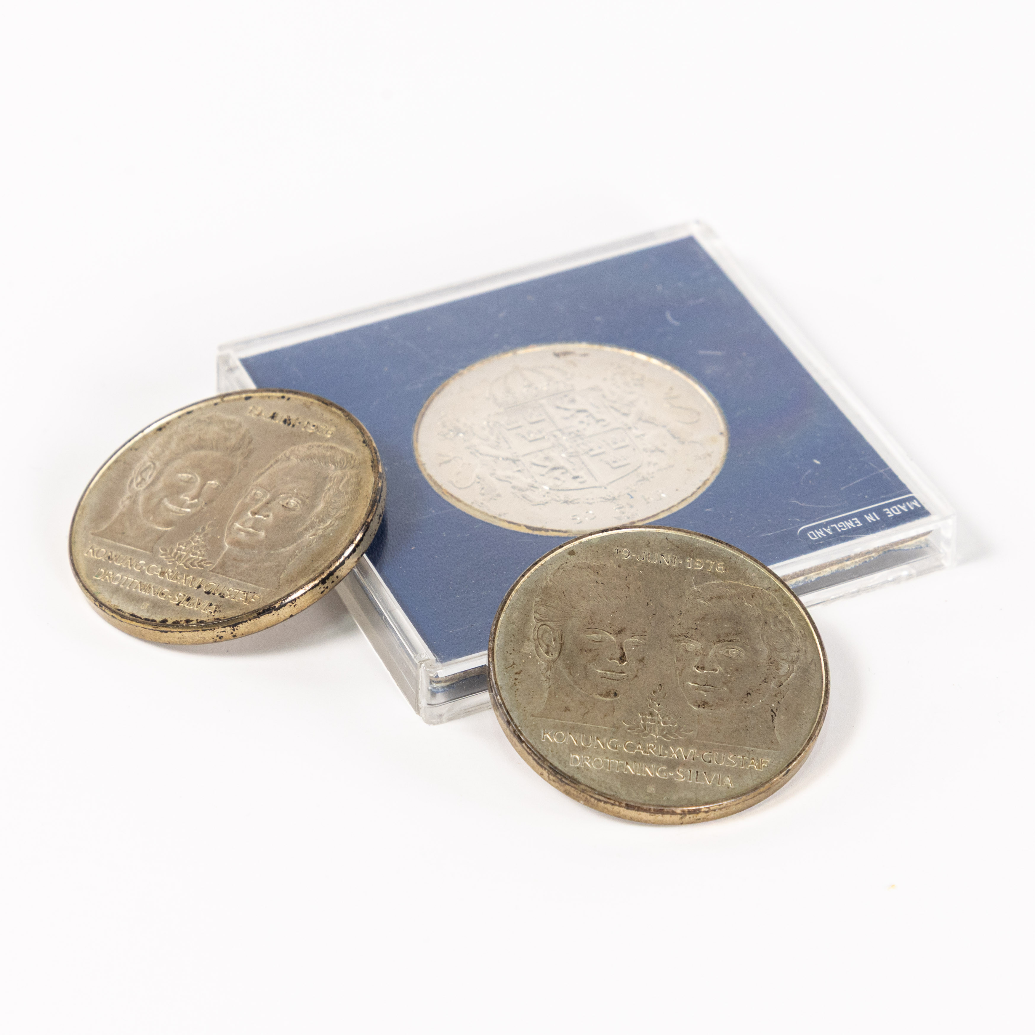 JUBILEUMSMYNT, 3 st, 50 kr, Det Kungliga Bröllopet.