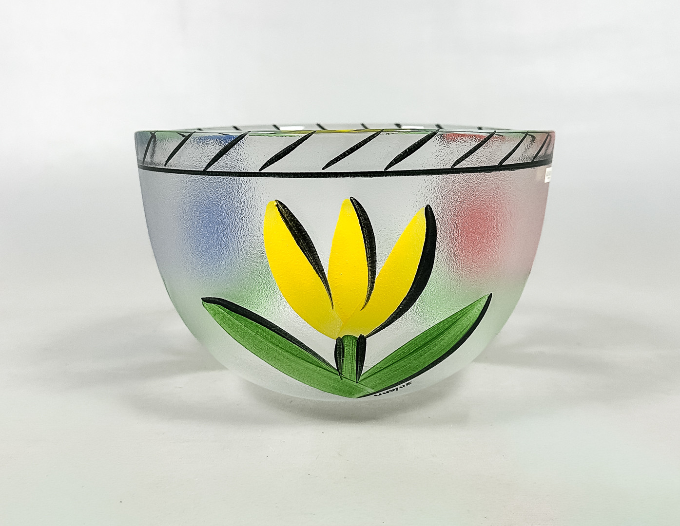 ULRICA HYDMAN-VALLIEN. SKÅL, glas, signerad, Kosta Boda.