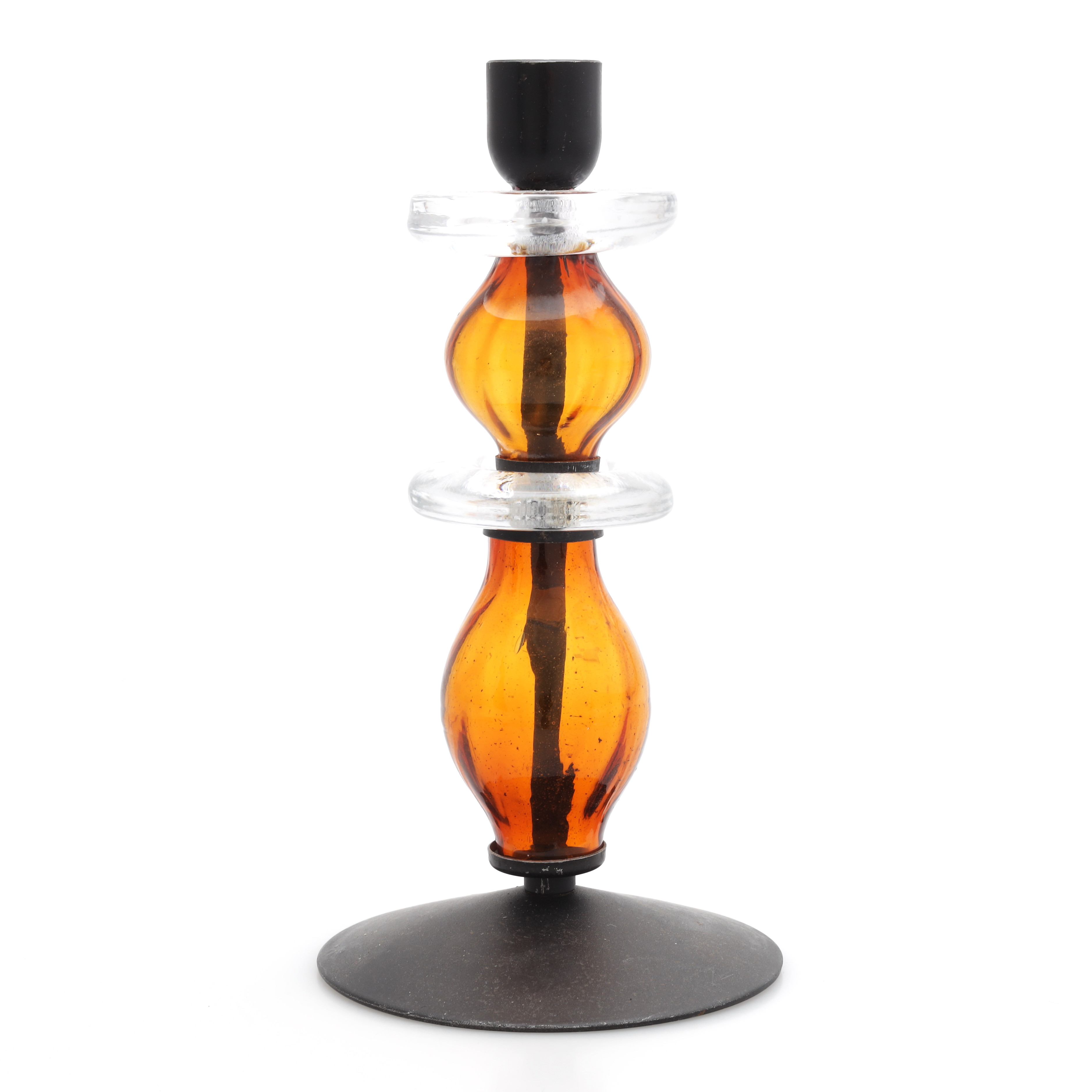 ERIK HÖGLUND. LJUSSTAKE, smide/glas, Boda.