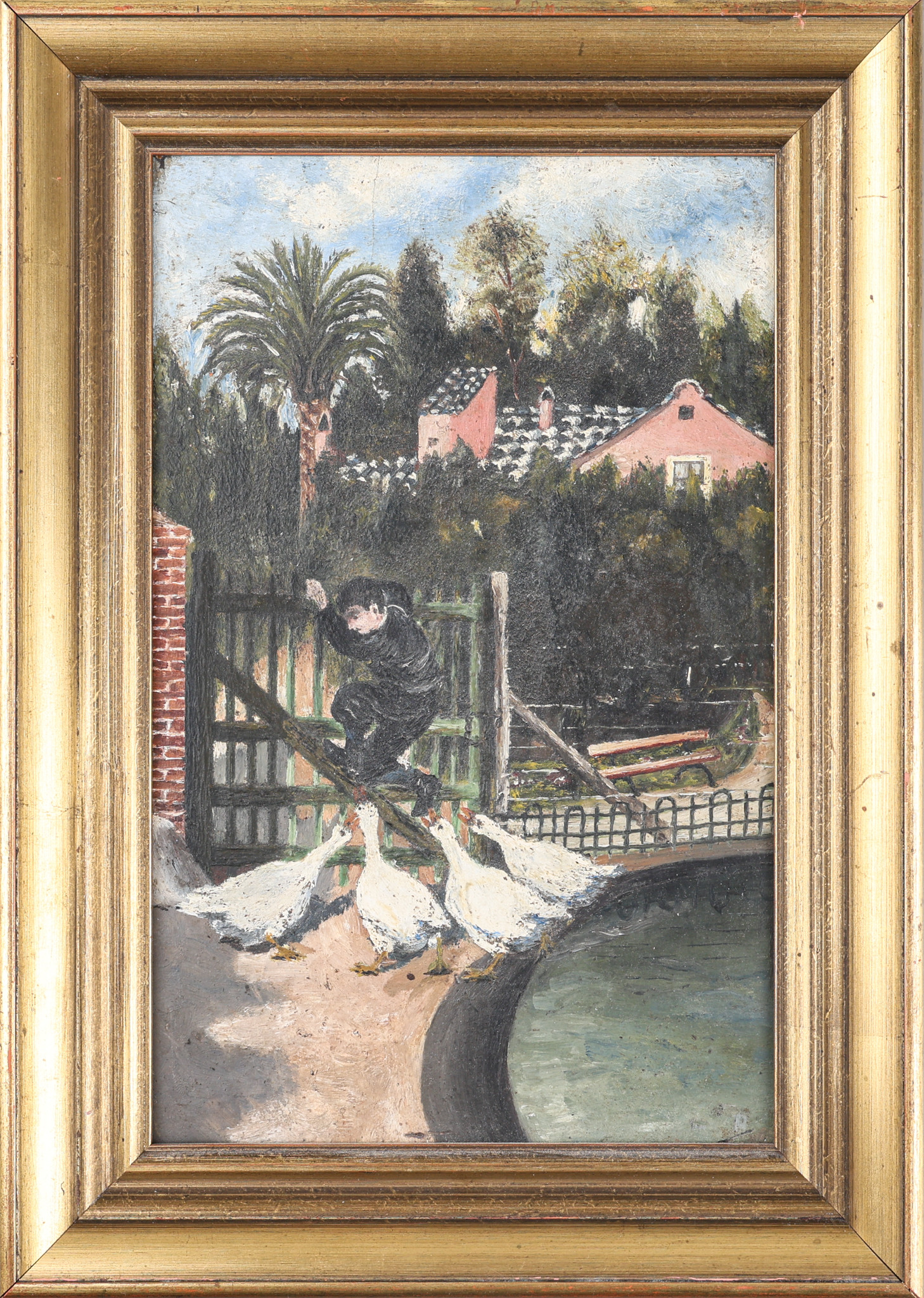 ENRIQUE ATALAYA. TILLSKRIVEN. 1851-1913, olja på panel, osignerad.