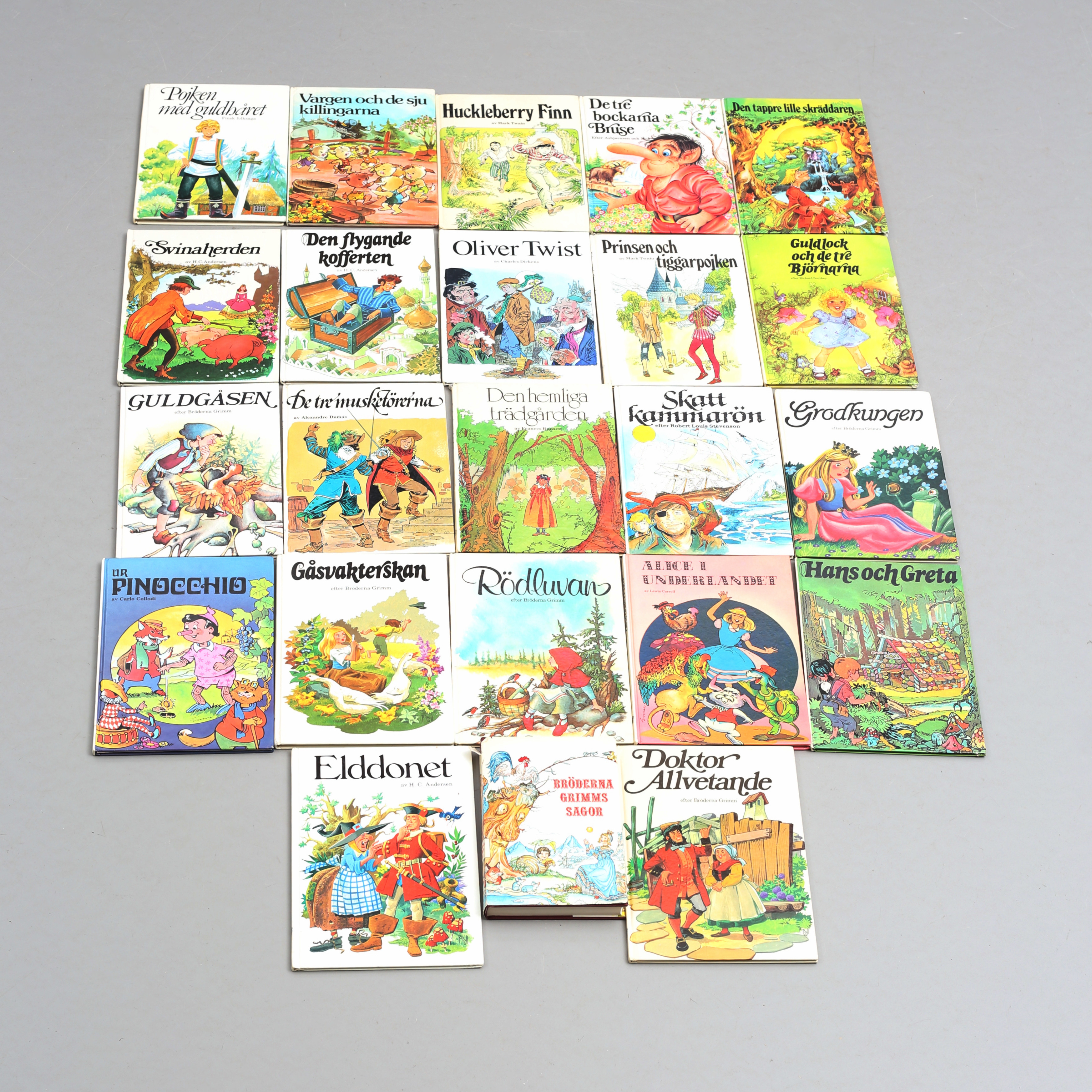 BARNBÖCKER, 23 st, sagor, Barnens Bokklubb, 1980-tal.