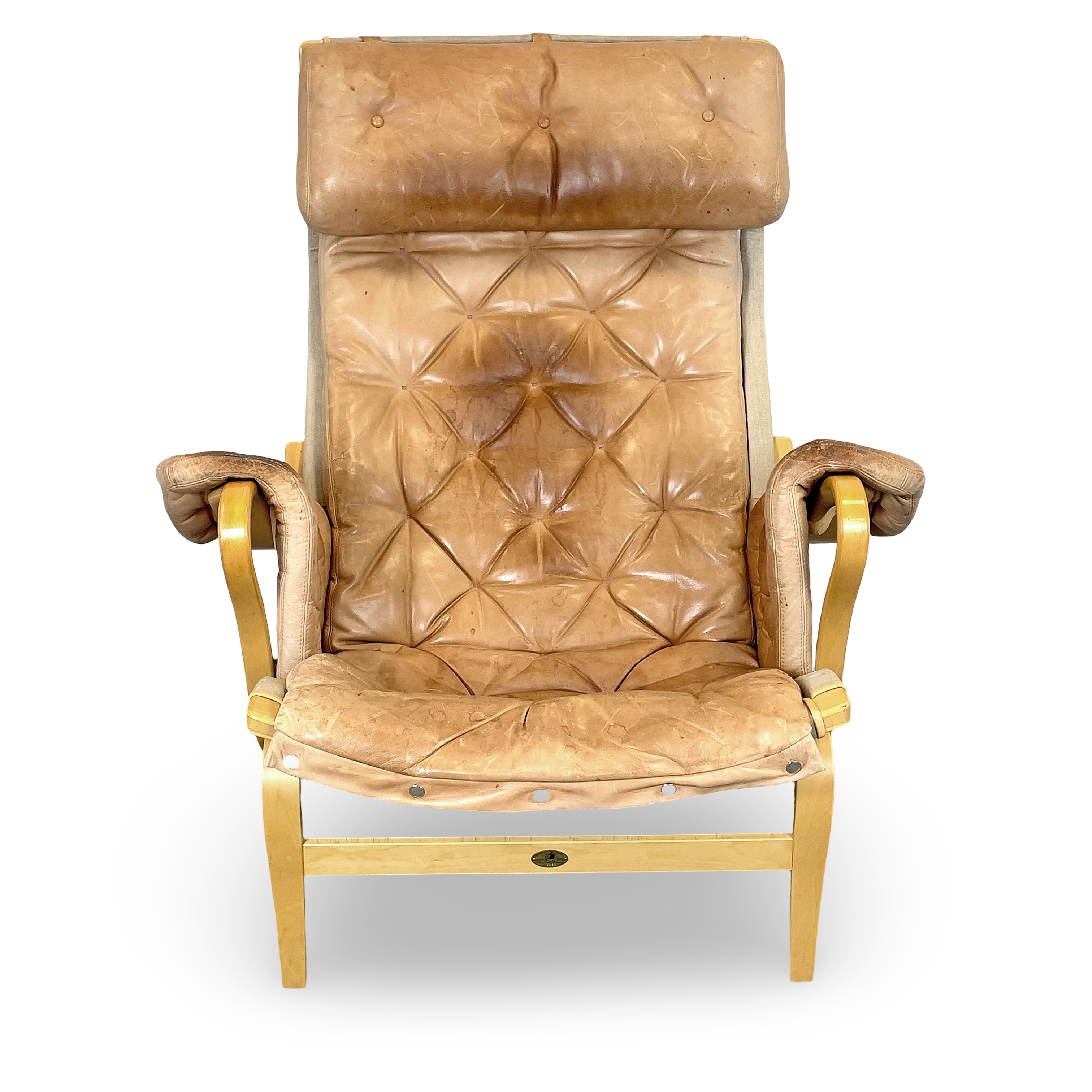 BRUNO MATHSSON. Fåtölj, "Pernilla", jubileumsutgåva 25 år, Dux, 1994.