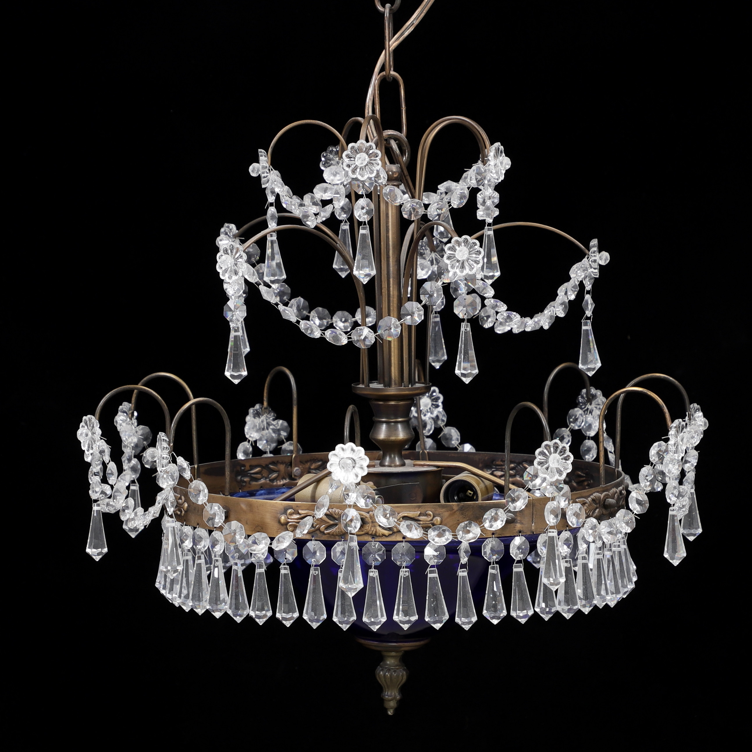 LJUSKRONA, gustaviansk stil, Rejmyre Armaturfabrik, 1900-talets andra hälft.