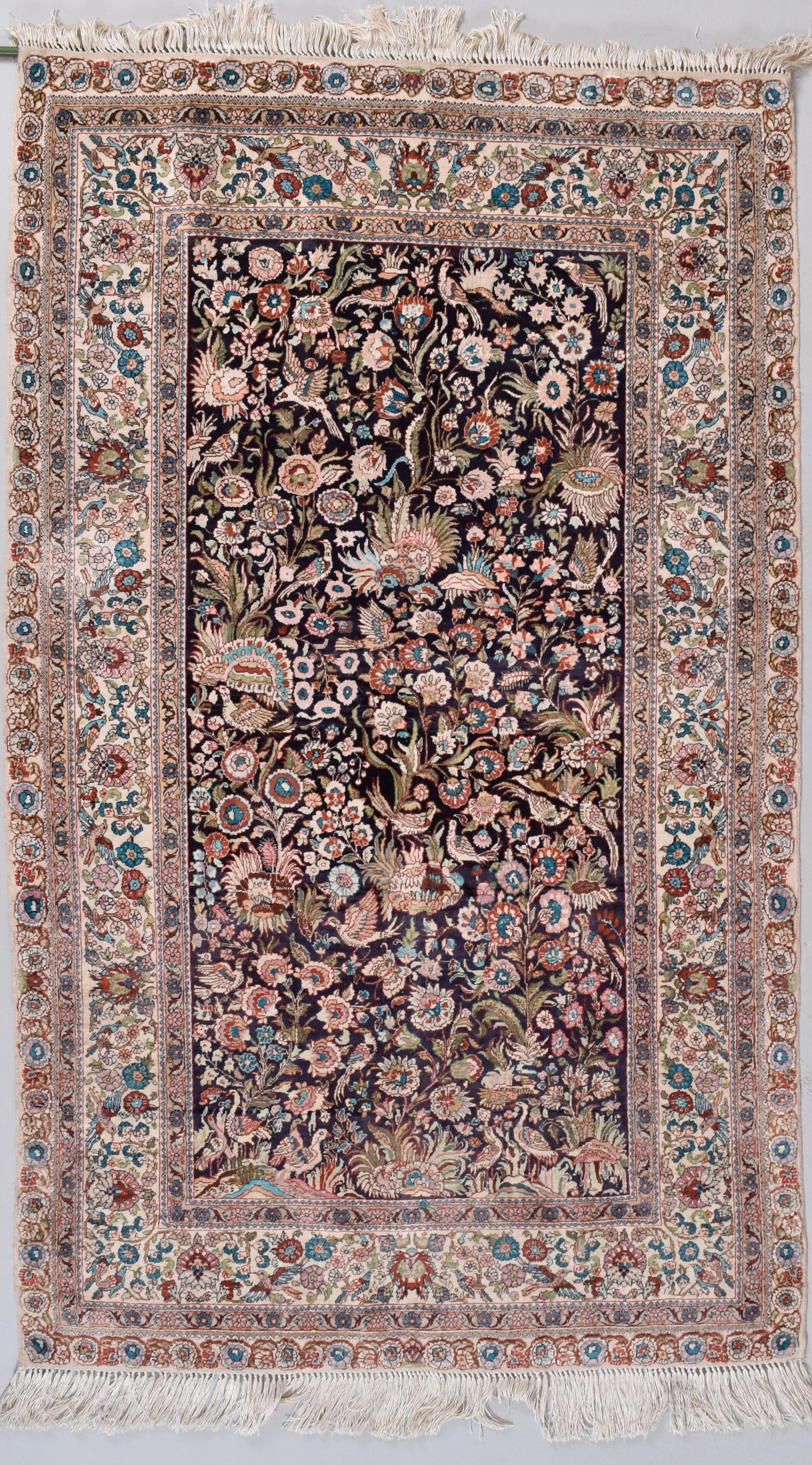 Matta, Old kinesisk silke på bomullsvarp.