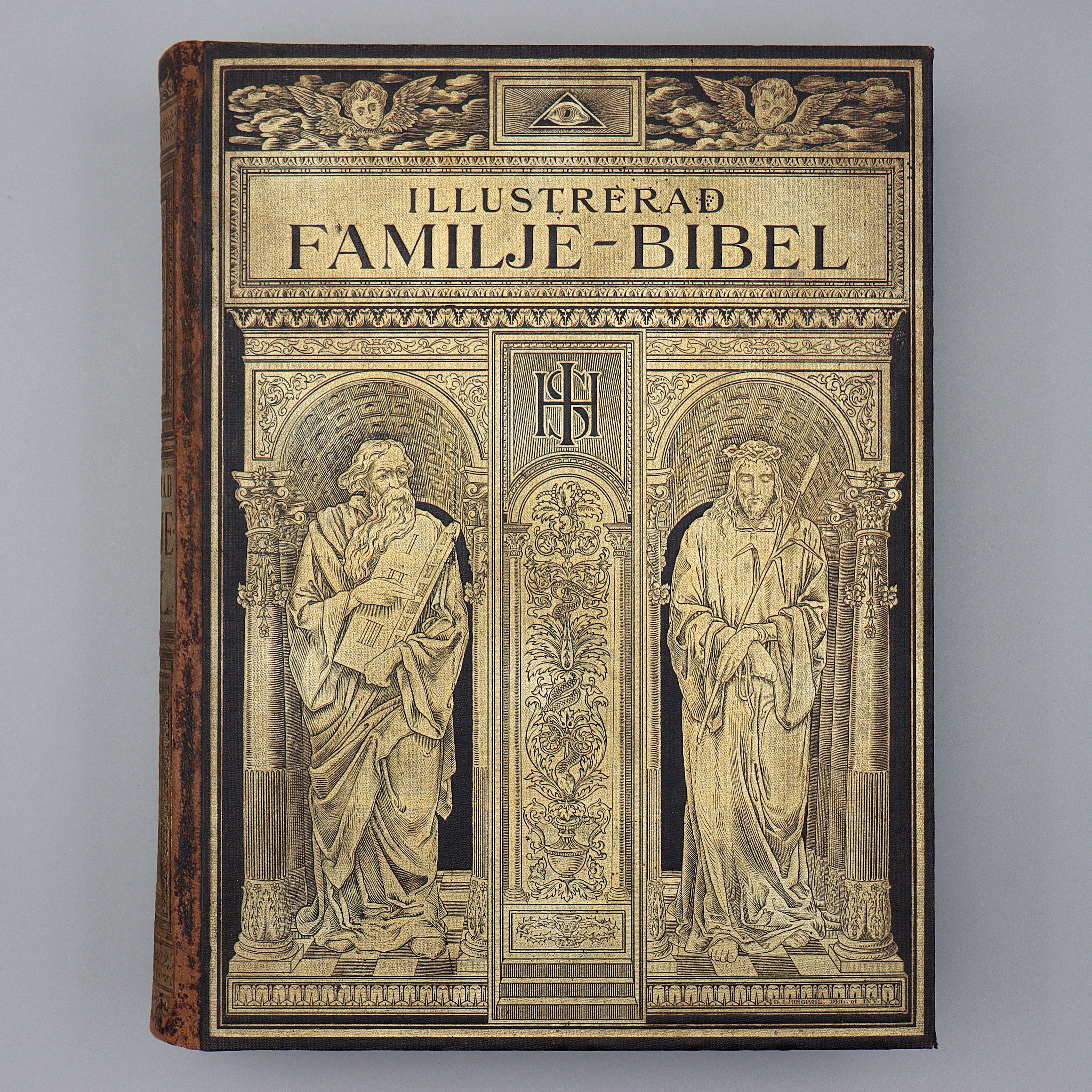 BIBEL "ILLUSTRERAD FAMILJE-BIBEL" FRÖLÉEN & COMP. 1901.