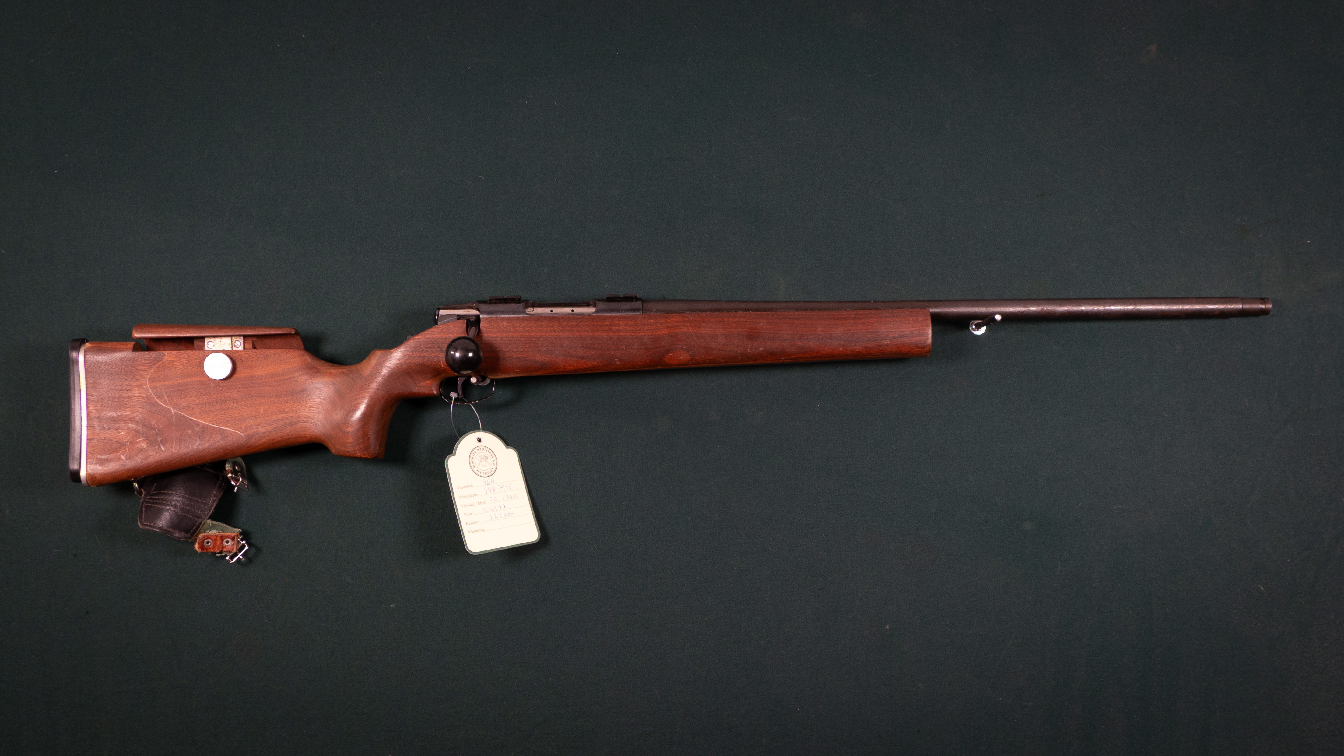 Carl Gustaf kal. 222 rem Tillv.nr: C16977 SE0858946.