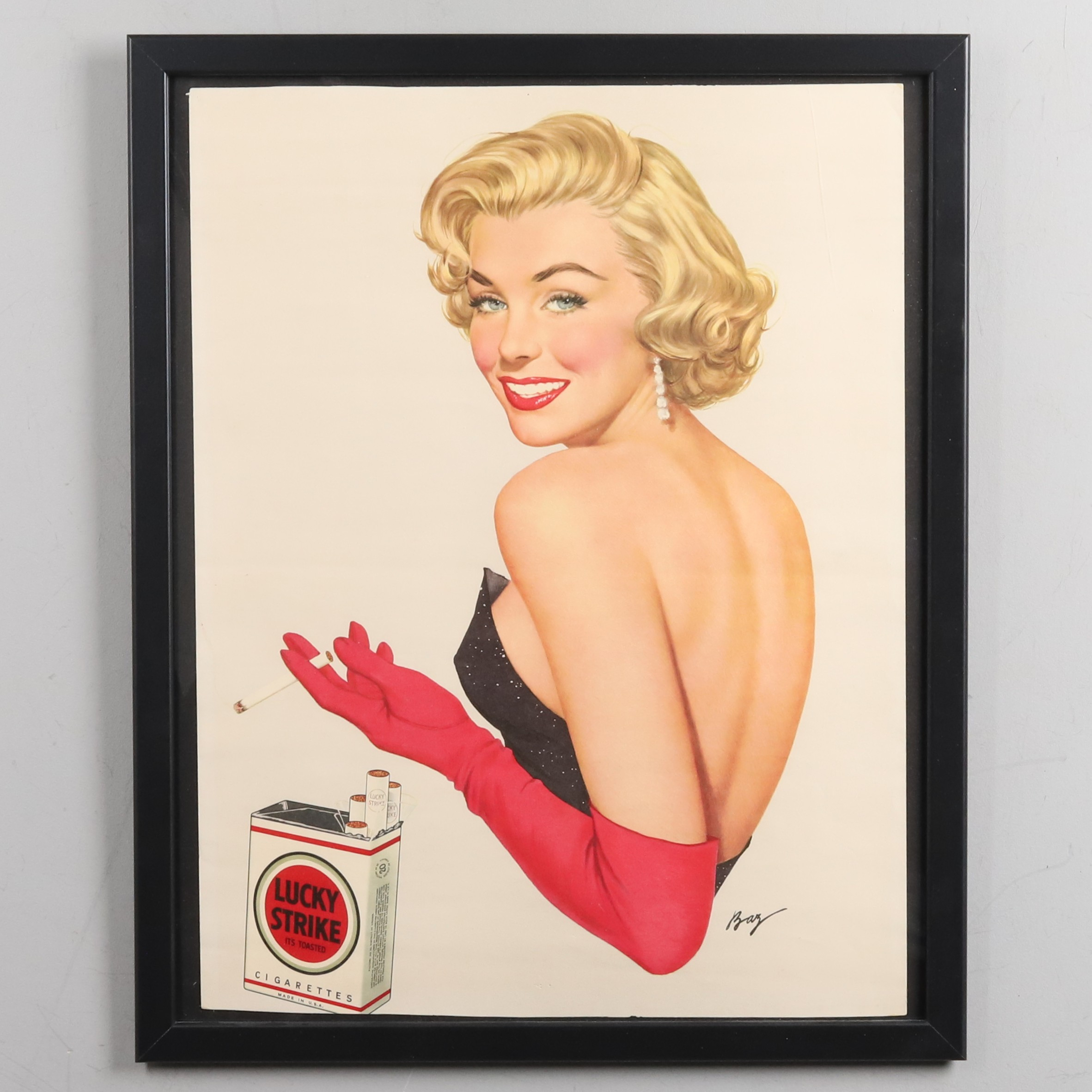 REKLAMAFFISCH, 1950-tal, Ben Hur Baz, signerad i tryck.