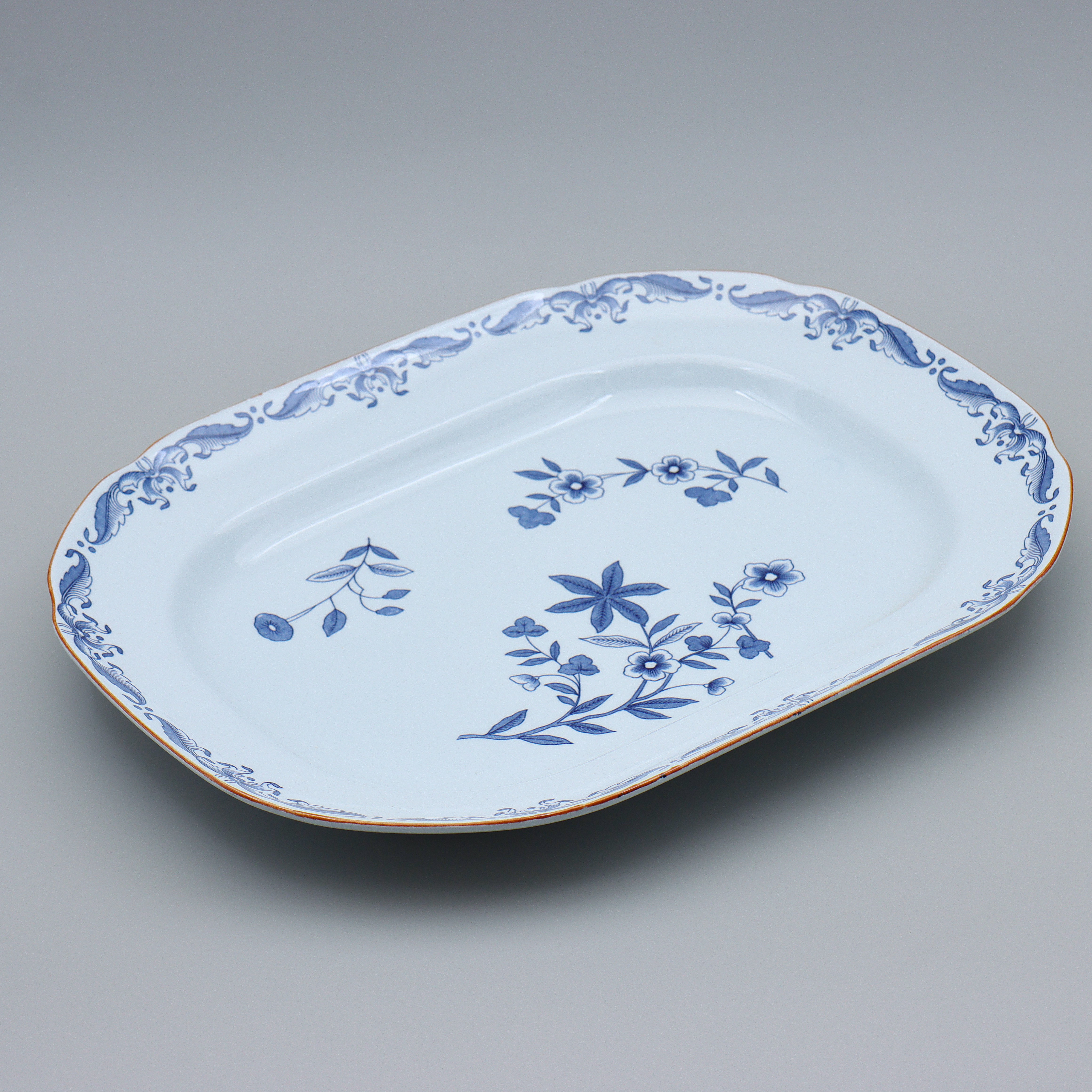 OSTINDIA, UPPLÄGGNINGSFAT, PORSLIN, RÖRSTRAND.