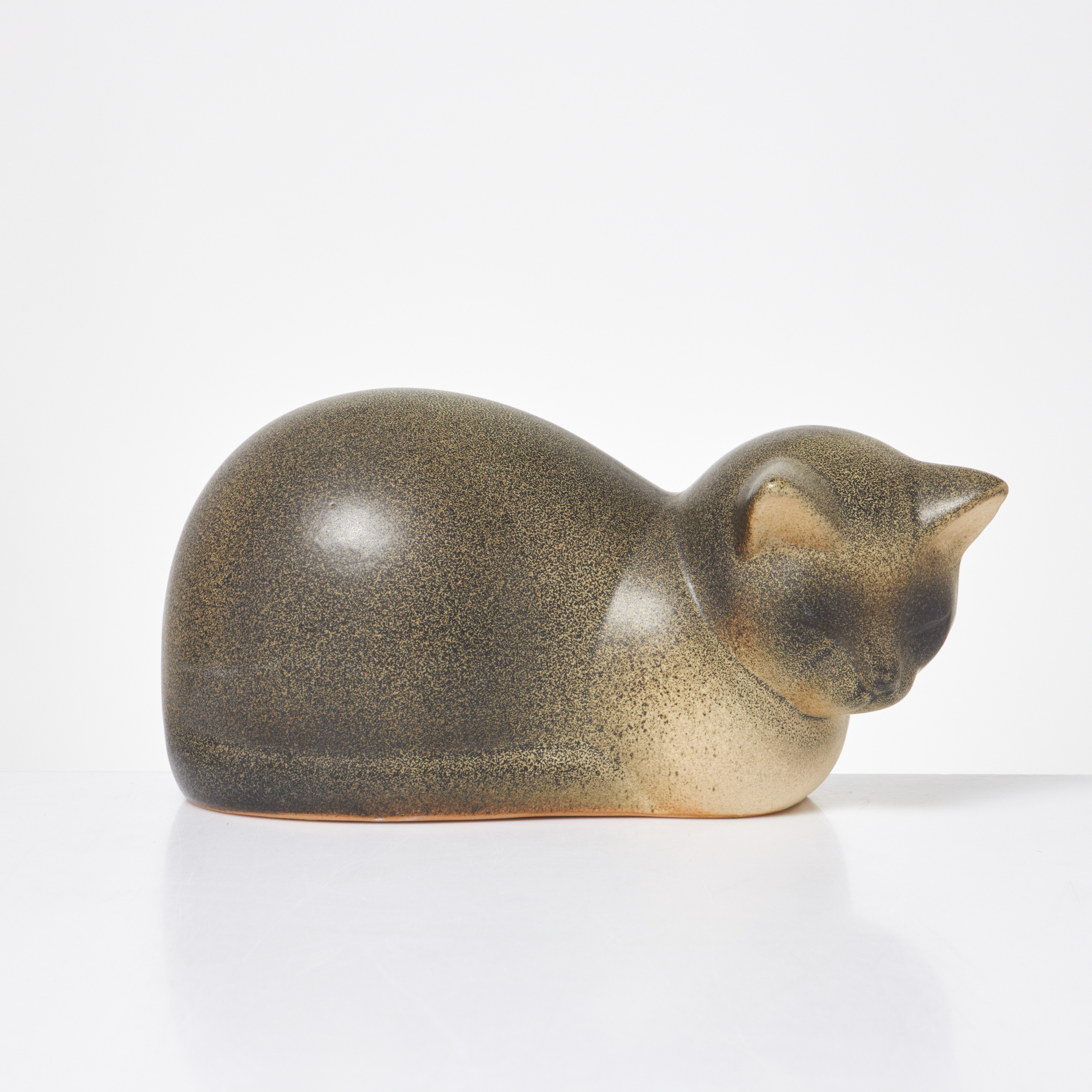 LISA LARSON. "Moses", figurin, glaserat stengods, signerad, K-studion, Gustavsberg.