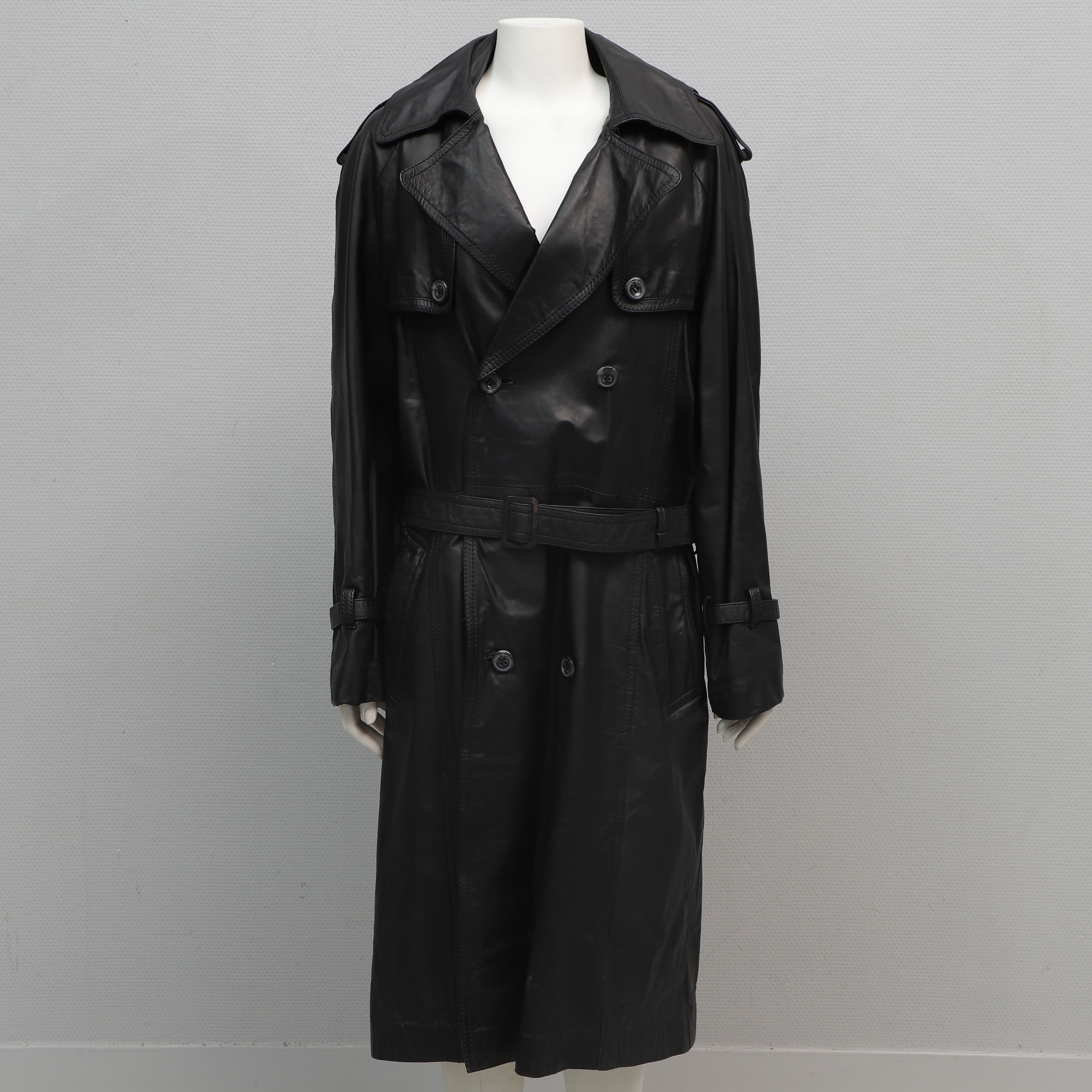 KAPPA, läder, svart, storlek 52.