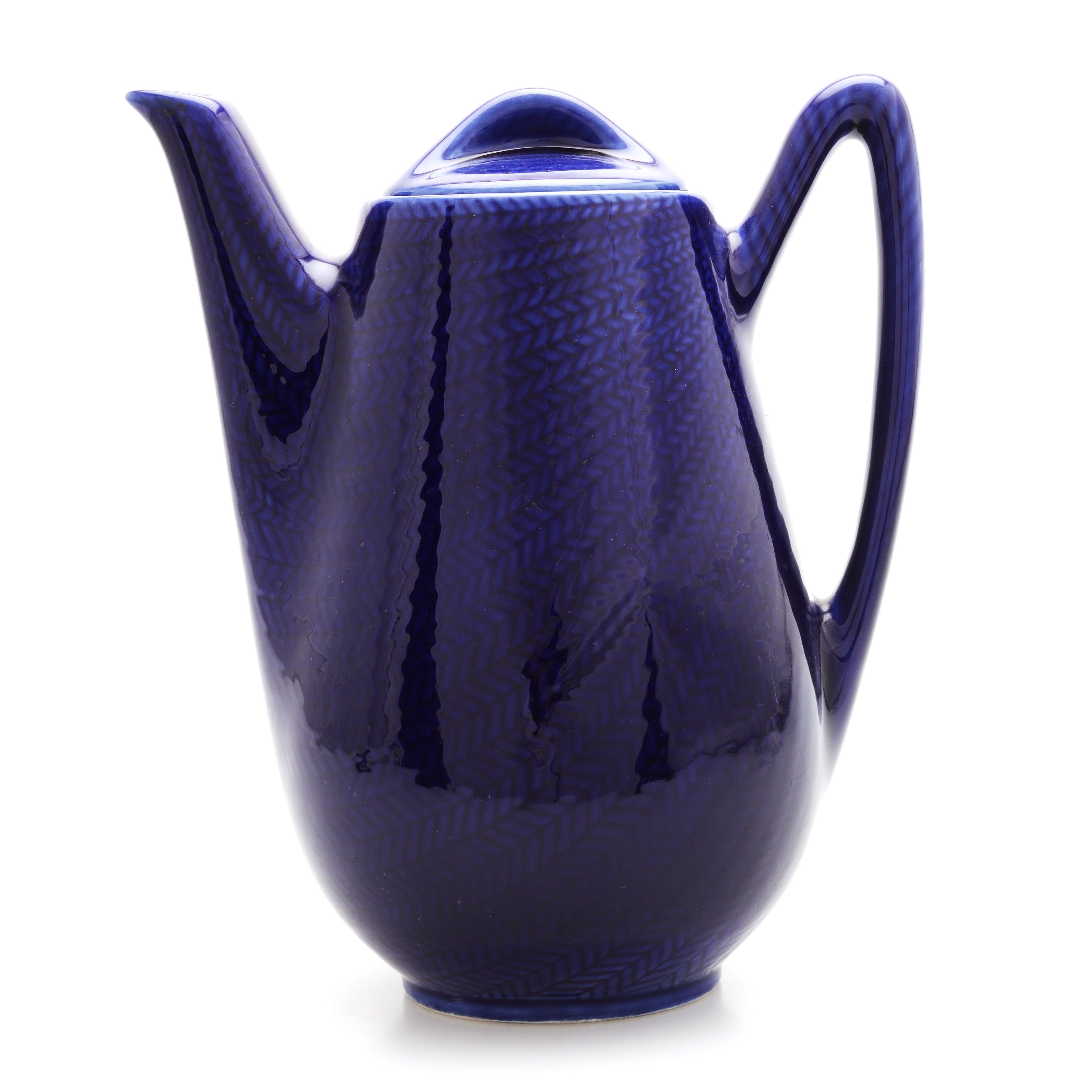 HERTHA BENGTSON. Kaffekanna, "Blå Eld", Rörstrand, 1960/70-tal.