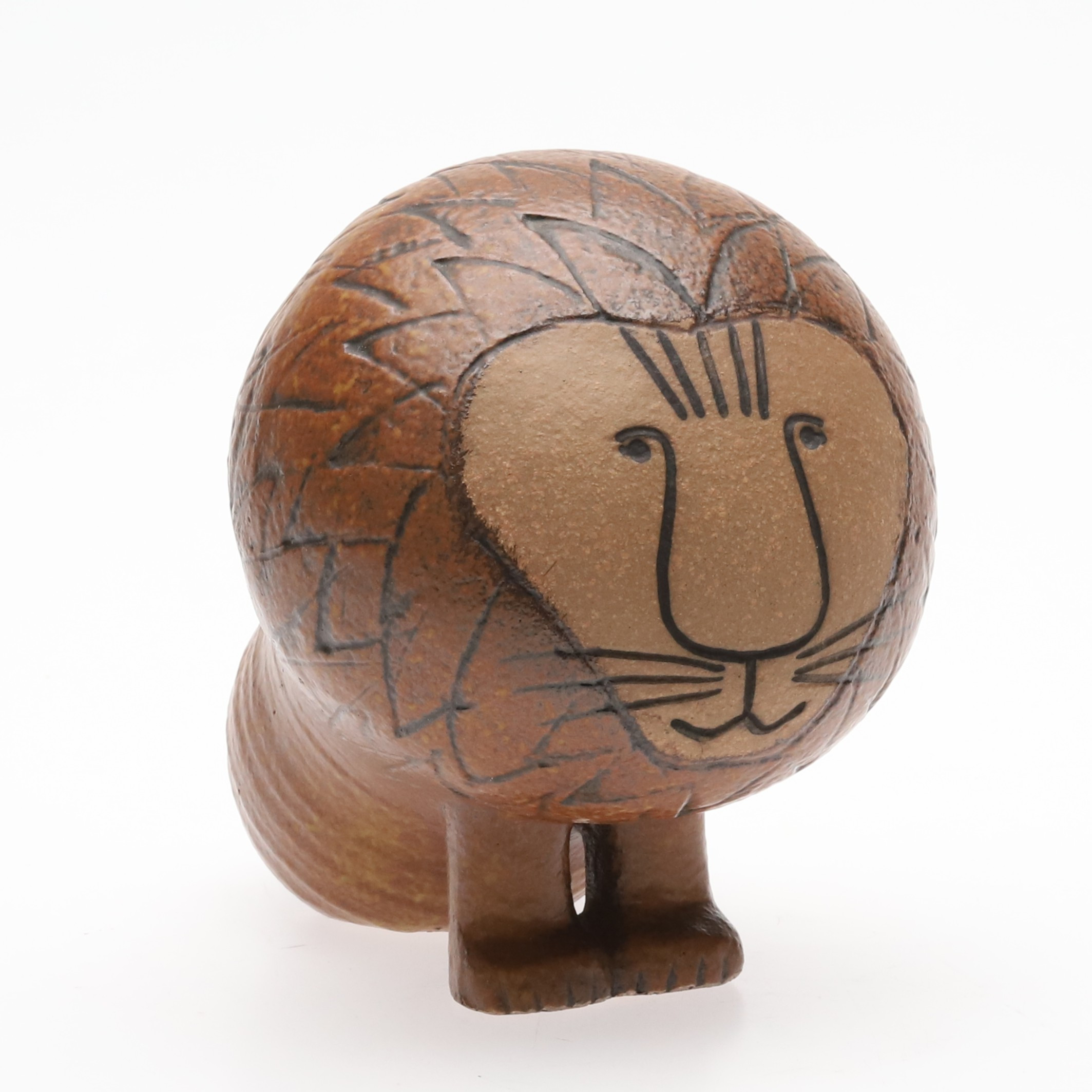 LISA LARSON. Figurin, stengods, "Lejon midi”, Keramikstudion Gustavsberg.