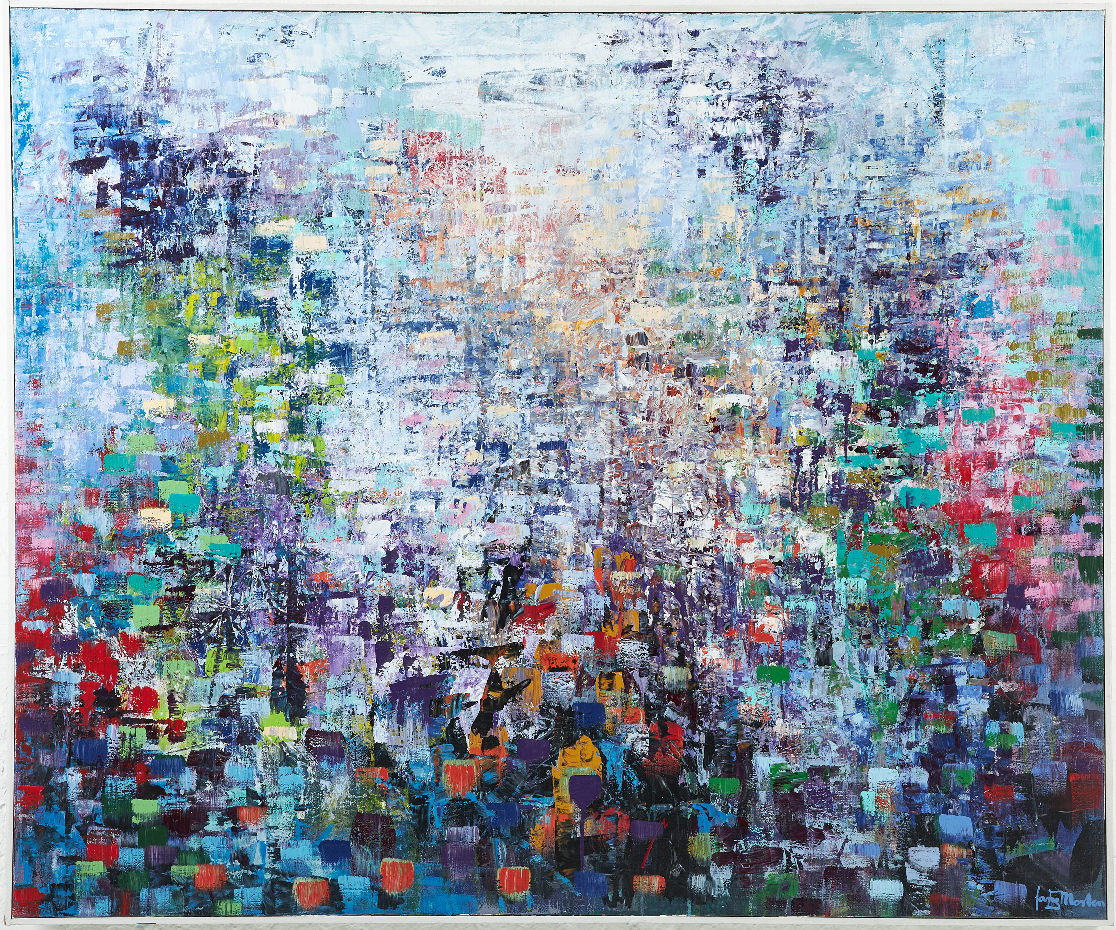 JANE MORTEN ( DAN 1959). "Times are changing", olja på duk, signerad.