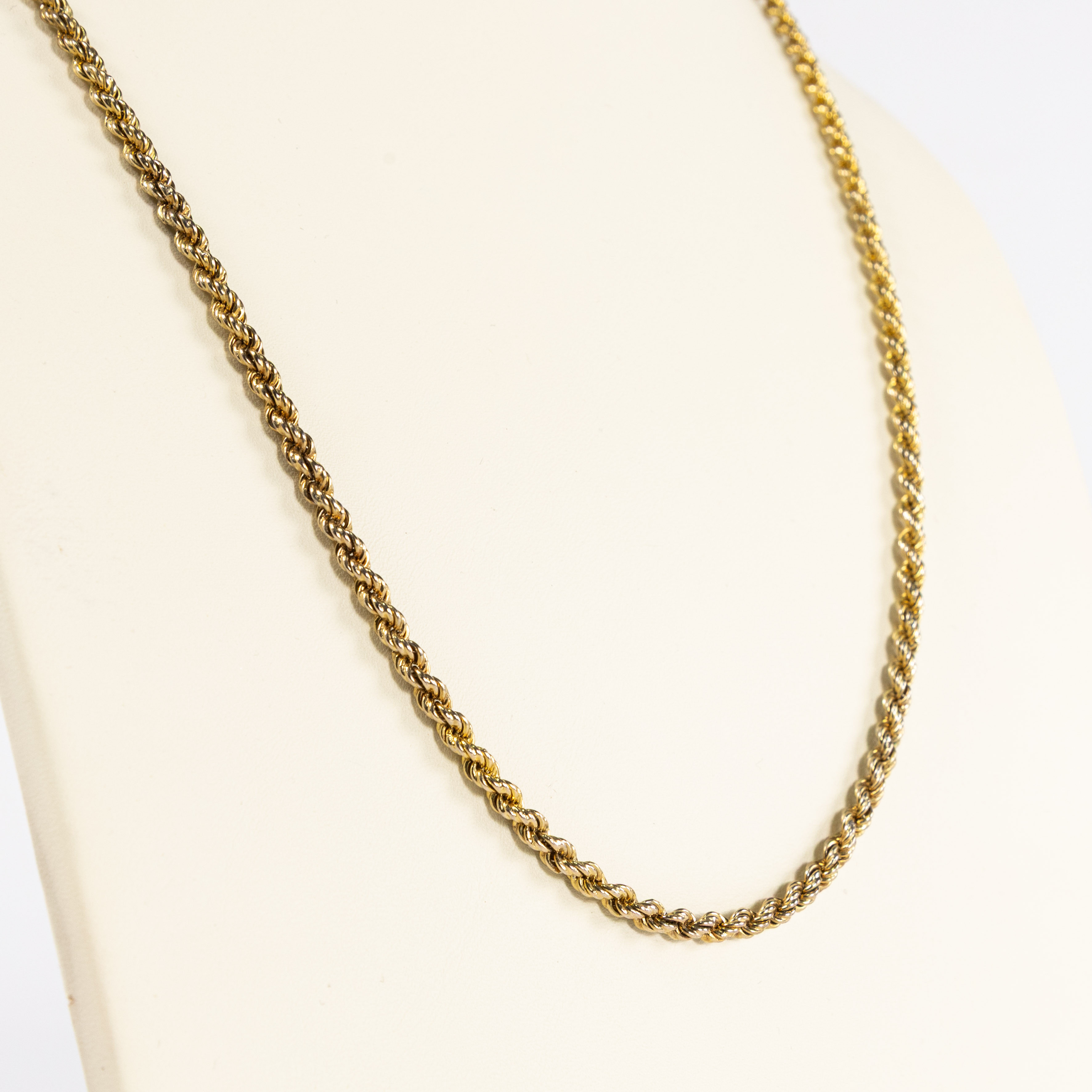 KEDJA, cordell, guldpläterat sterlingsilver, längd 70 cm.