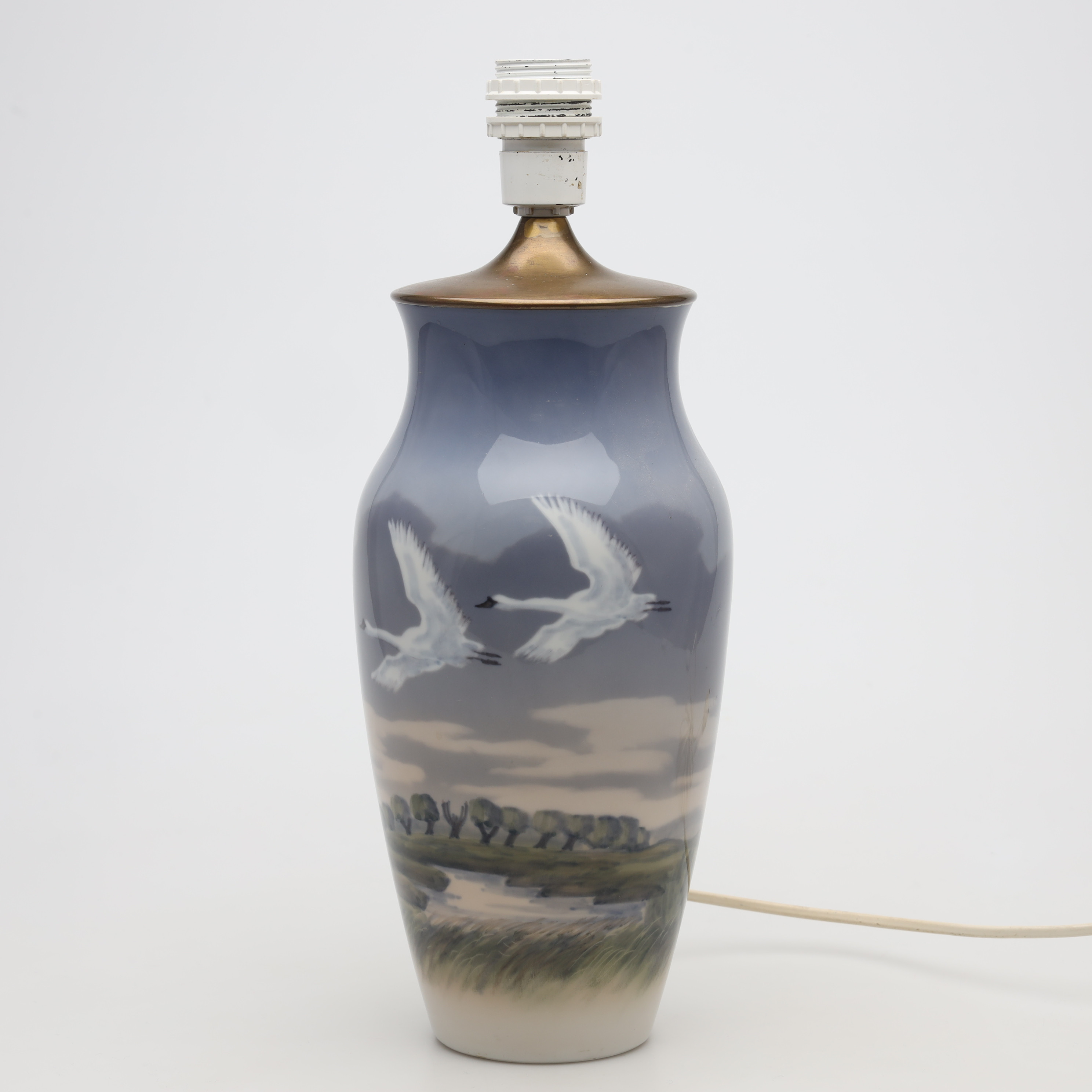 BORDSLAMPA, porslin, Royal Copenhagen, Danmark.