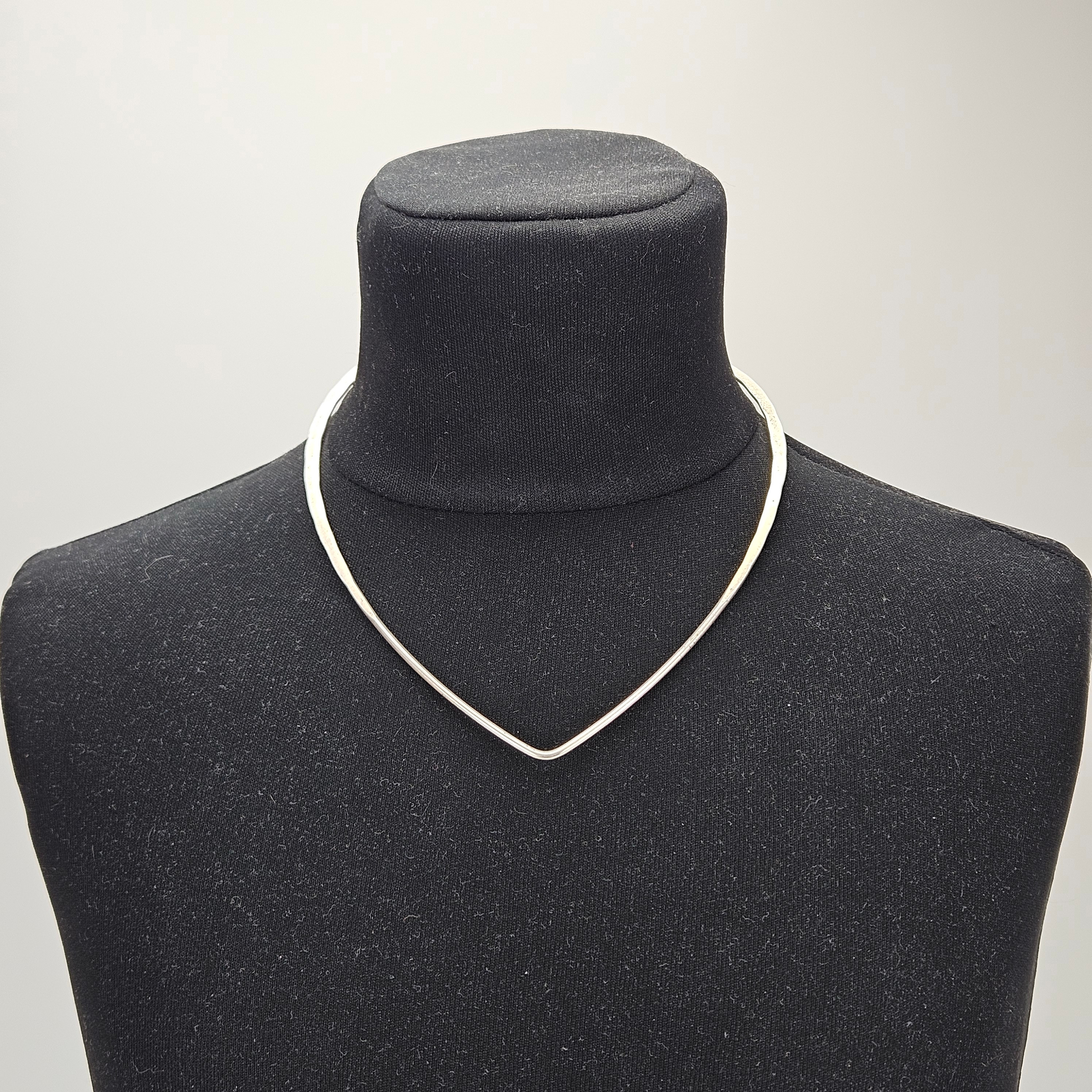 DAVID ANDERSEN. Halsring, silver, Norge.