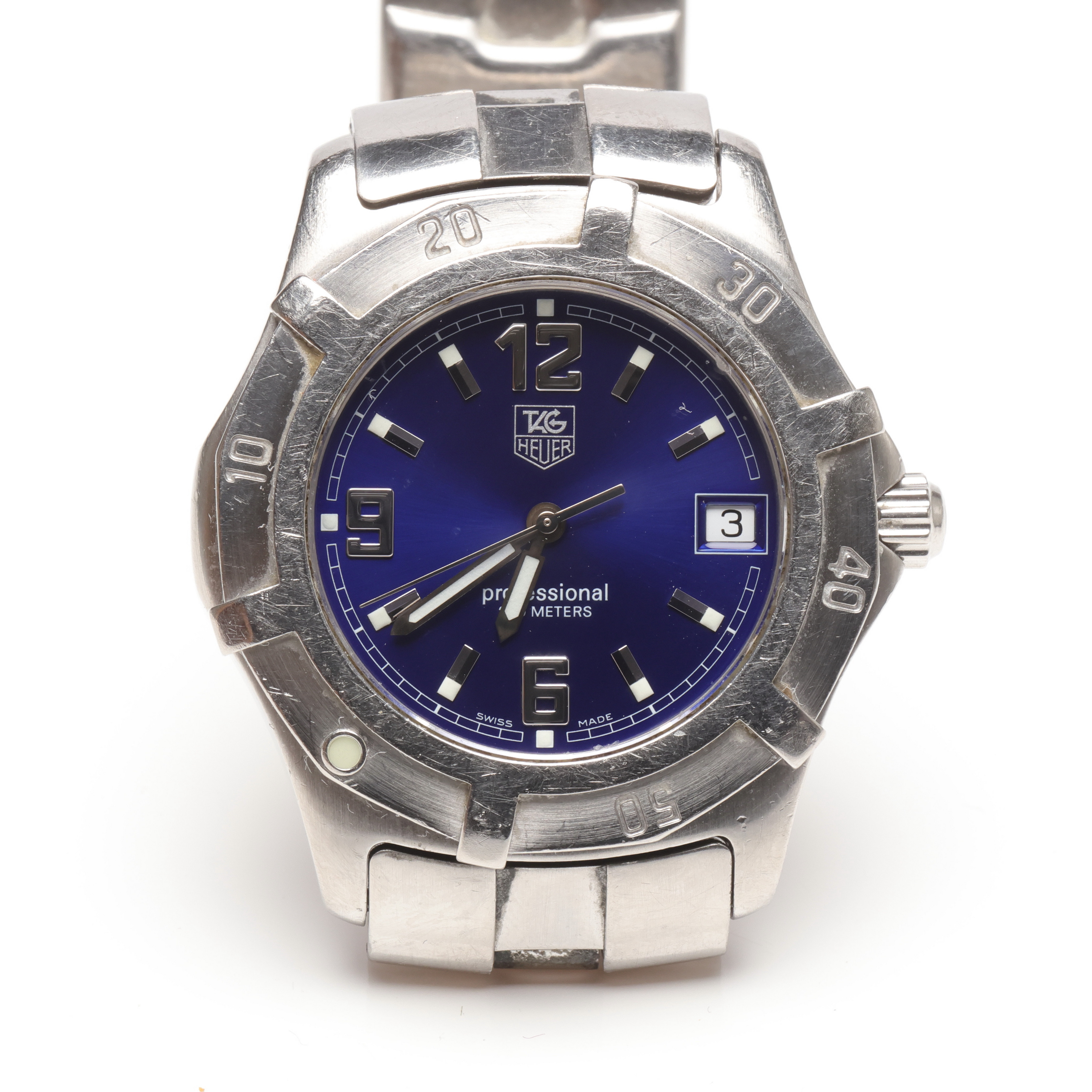 HEUER, armbandsur, Professional 200 meters, stål, quartz.