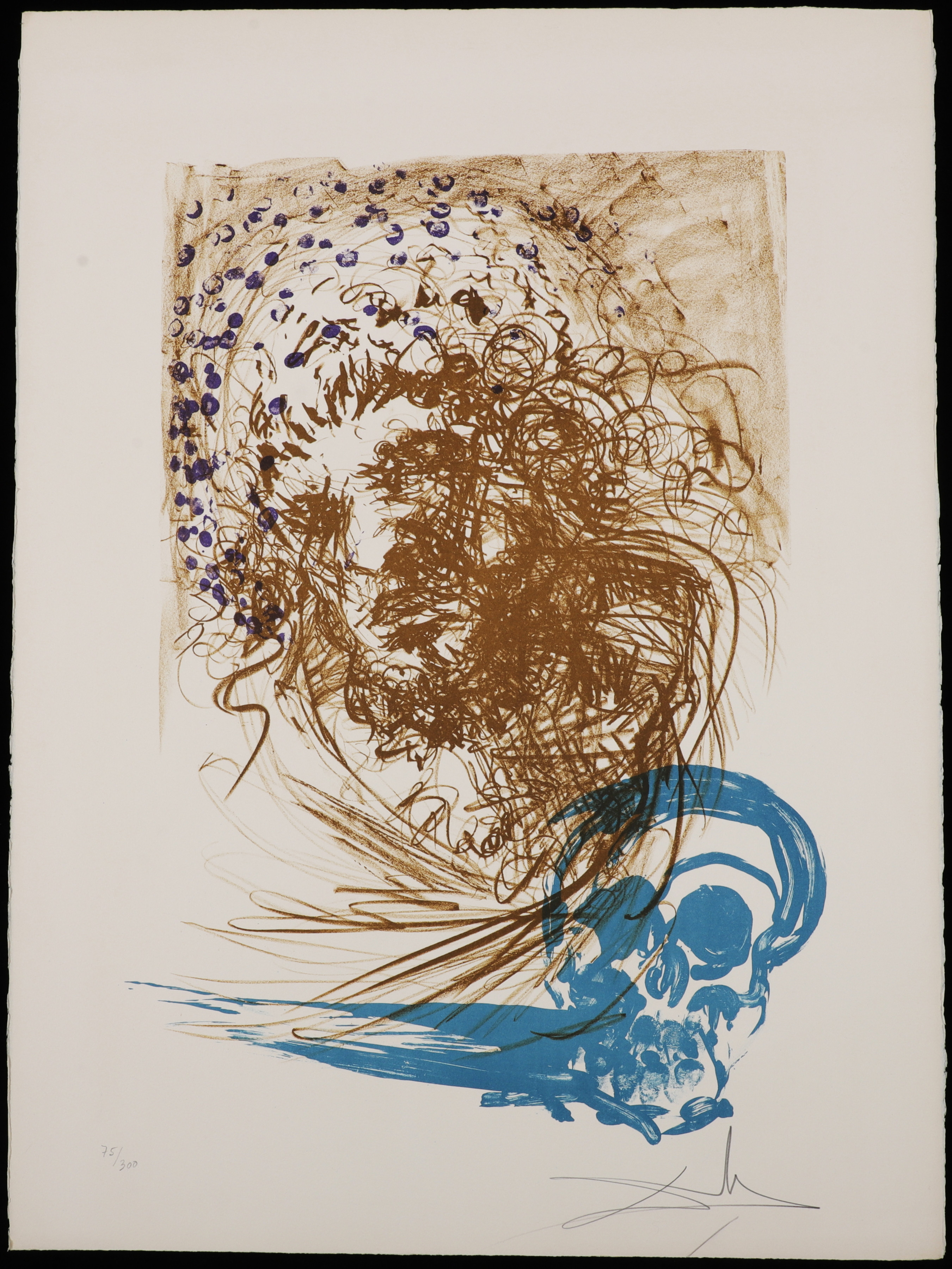 SALVADOR DALÍ. Grafiskt blad, signerat och numrerat 75/300.
