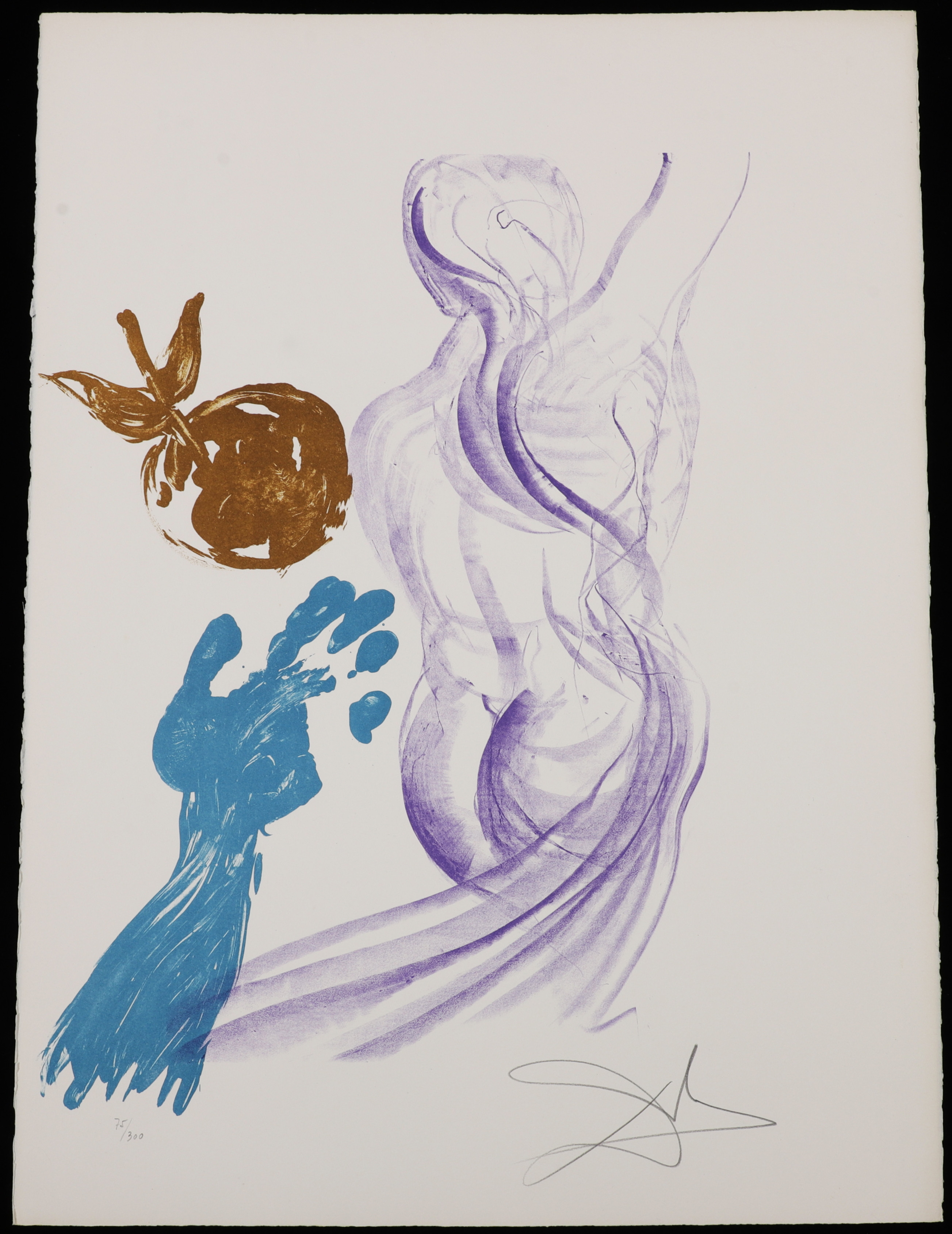 SALVADOR DALÍ. Grafiskt blad, signerat och numrerat 75/300.
