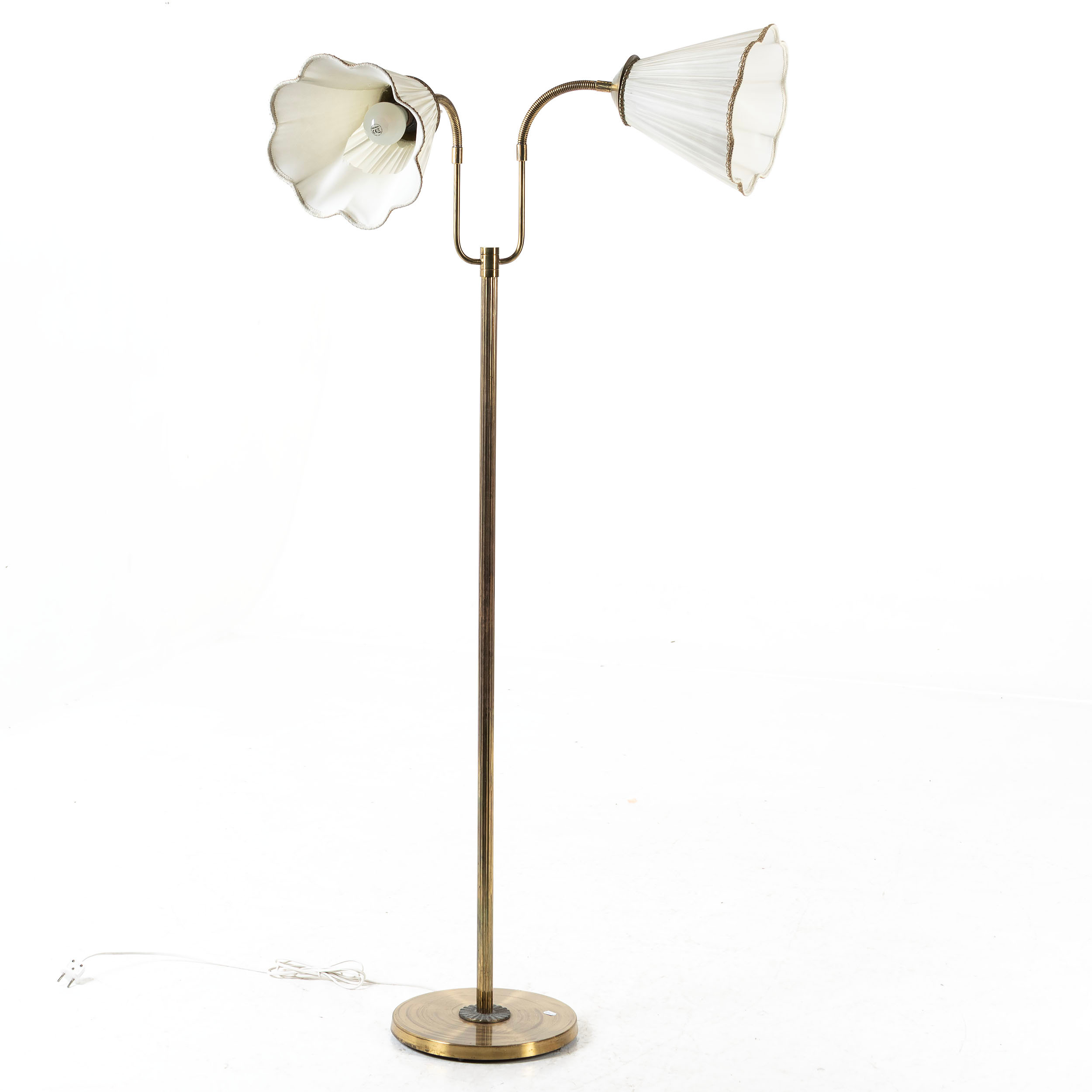 GOLVLAMPA, 2-armad, 1900-talets andra hälft.