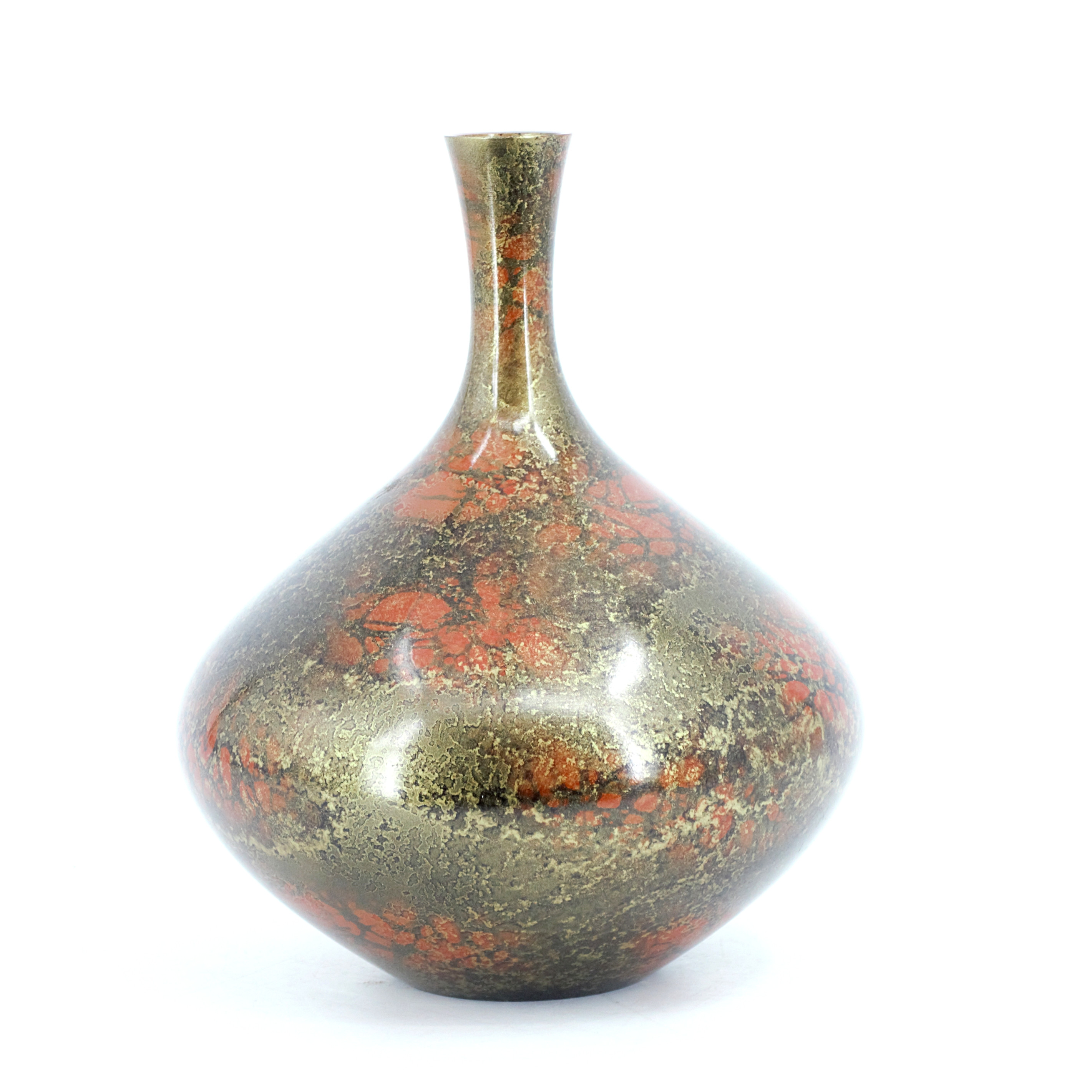 VAS, troligen Masaharu, duvblodvas, brons, Japan 1960/70-tal.