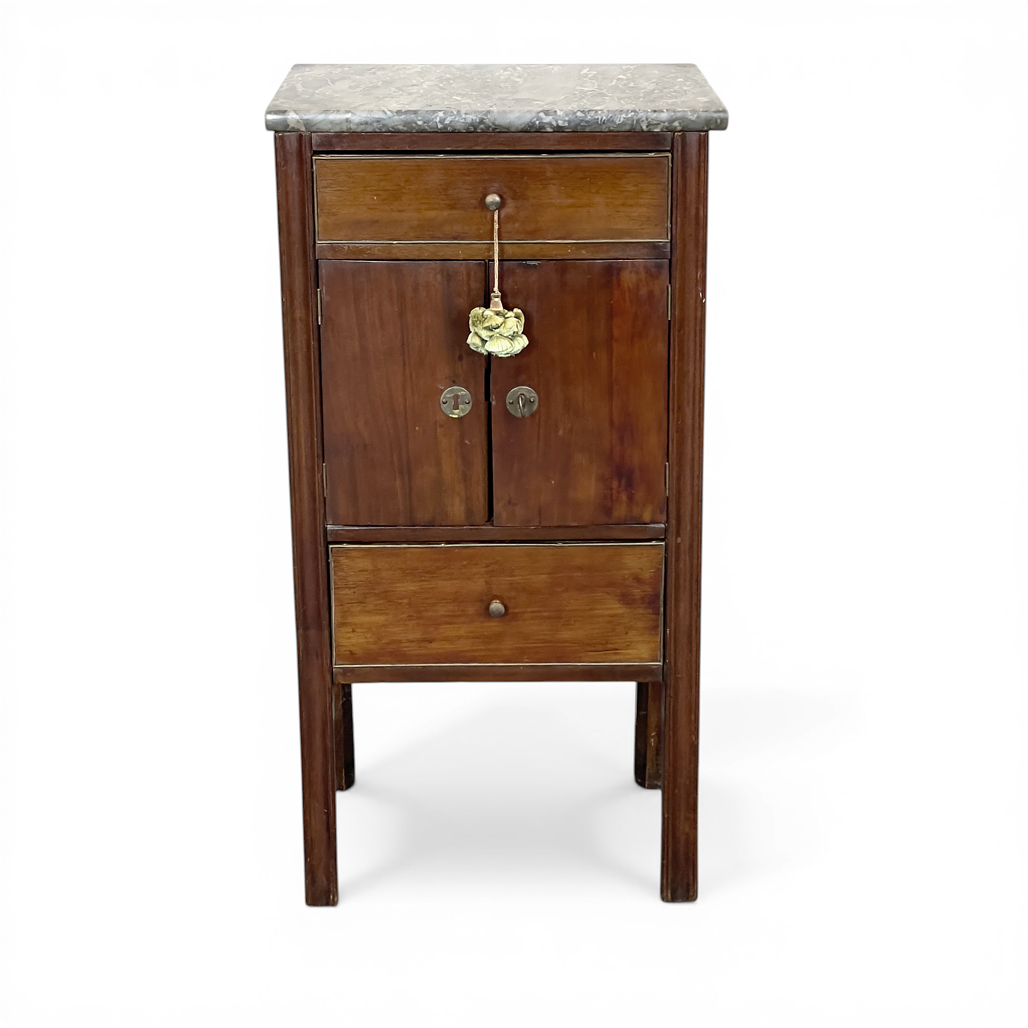 POTTSKÅP, med stenskiva. Sengustaviansk-stil, 1800/1900-tal.