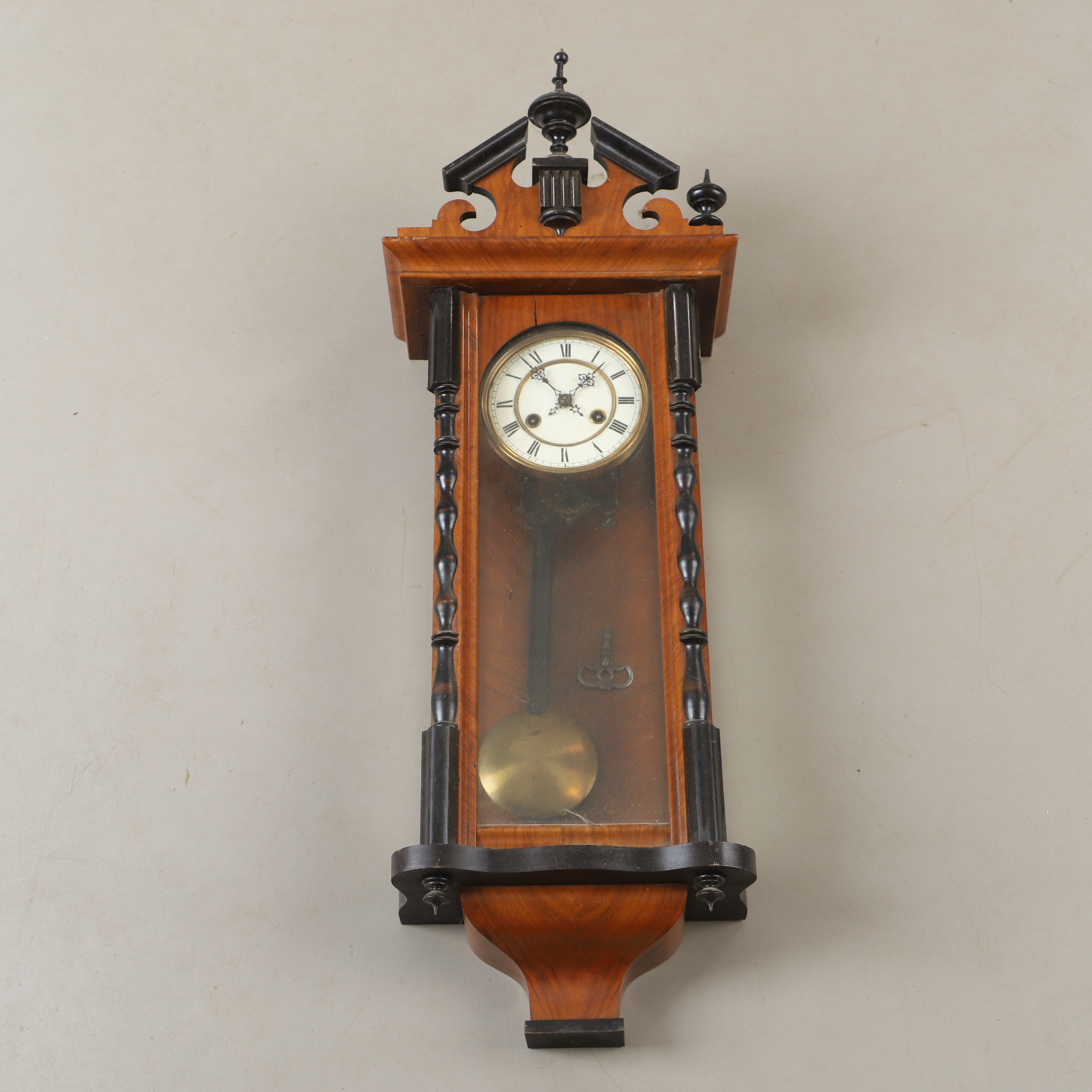 VÄGGUR, mahogny, 1800/1900-tal.