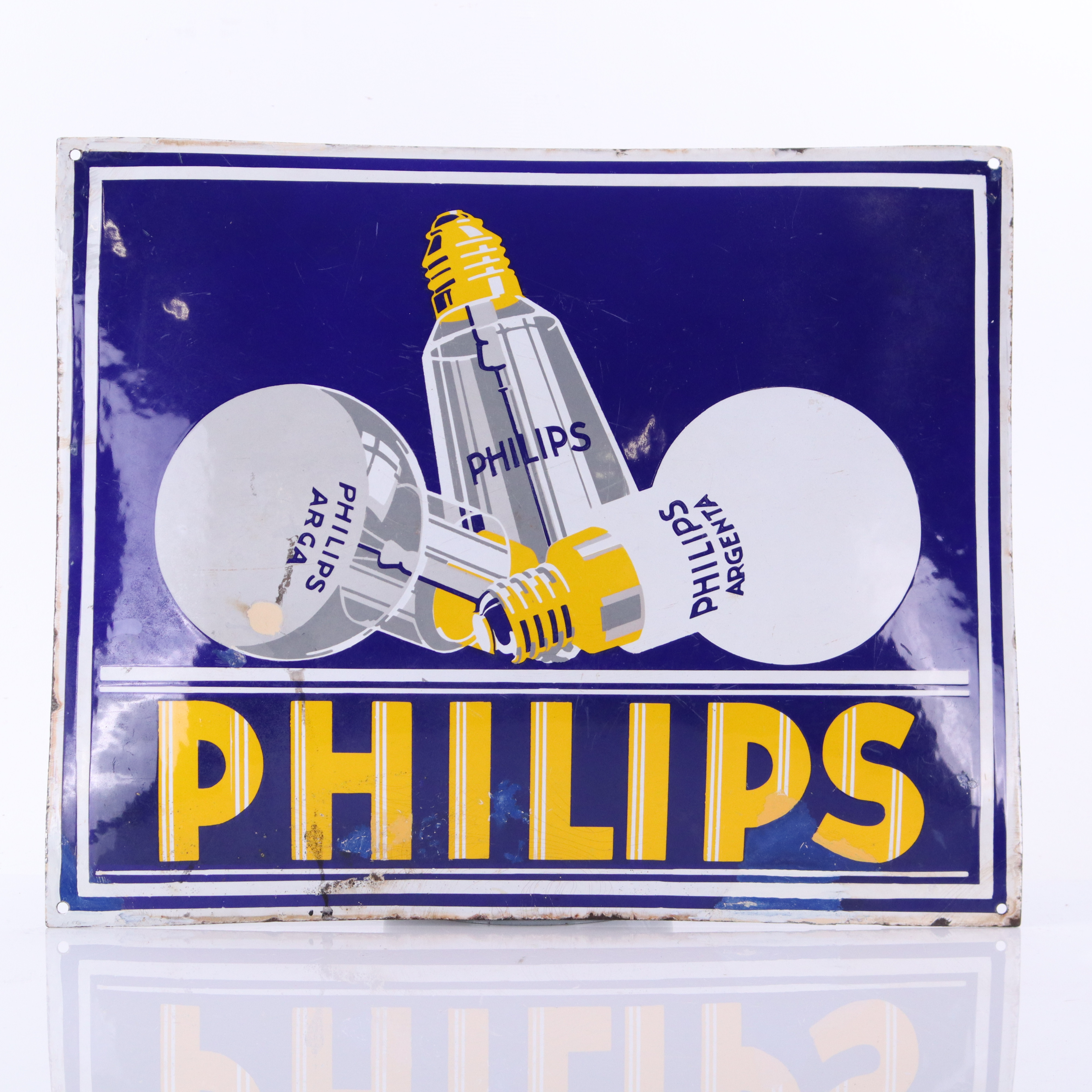 PHILIPS, emaljskylt, 1920/30-tal.
