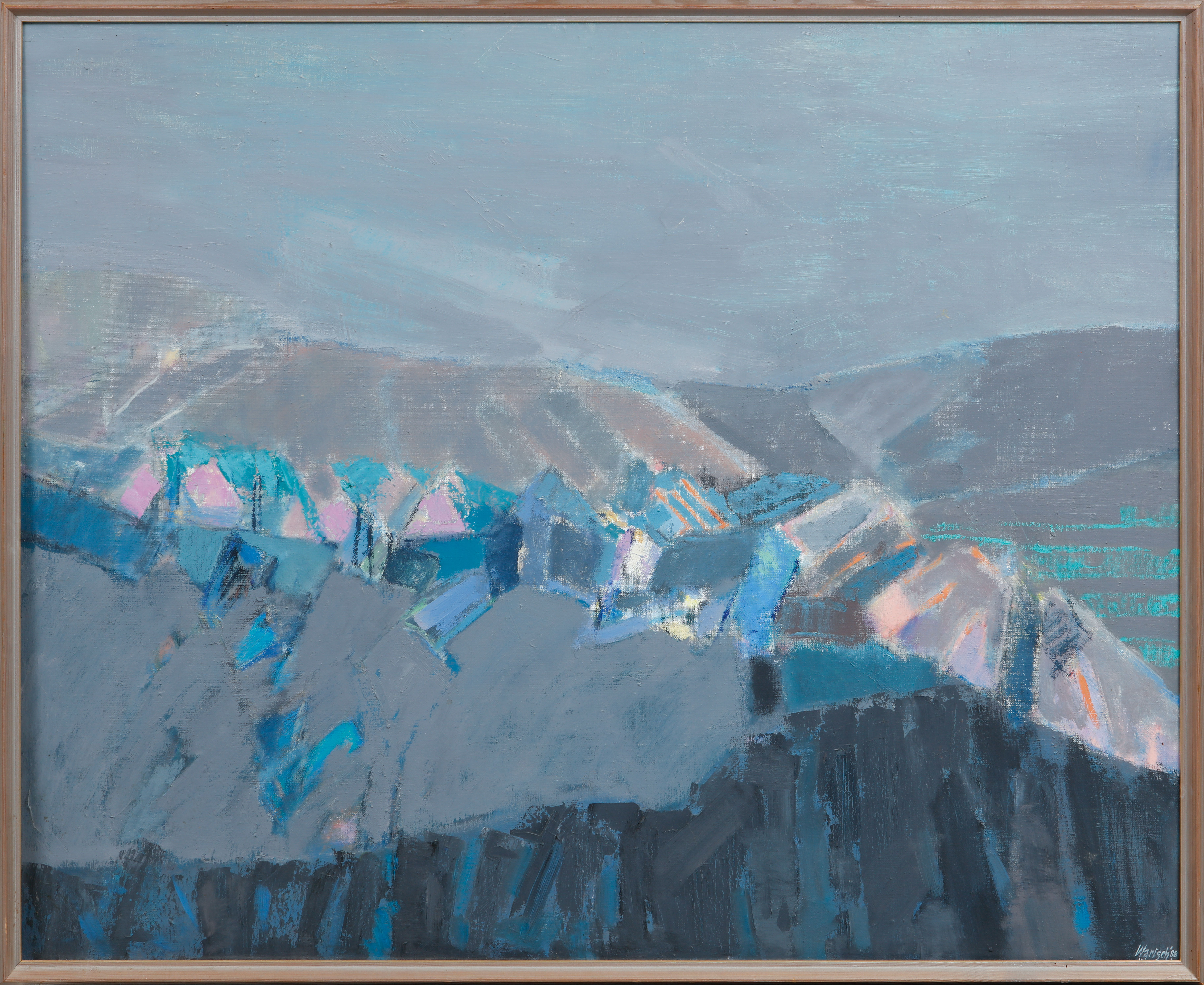 PIOTR WARISCH. Komposition, olja på duk, signerad och daterad 88.