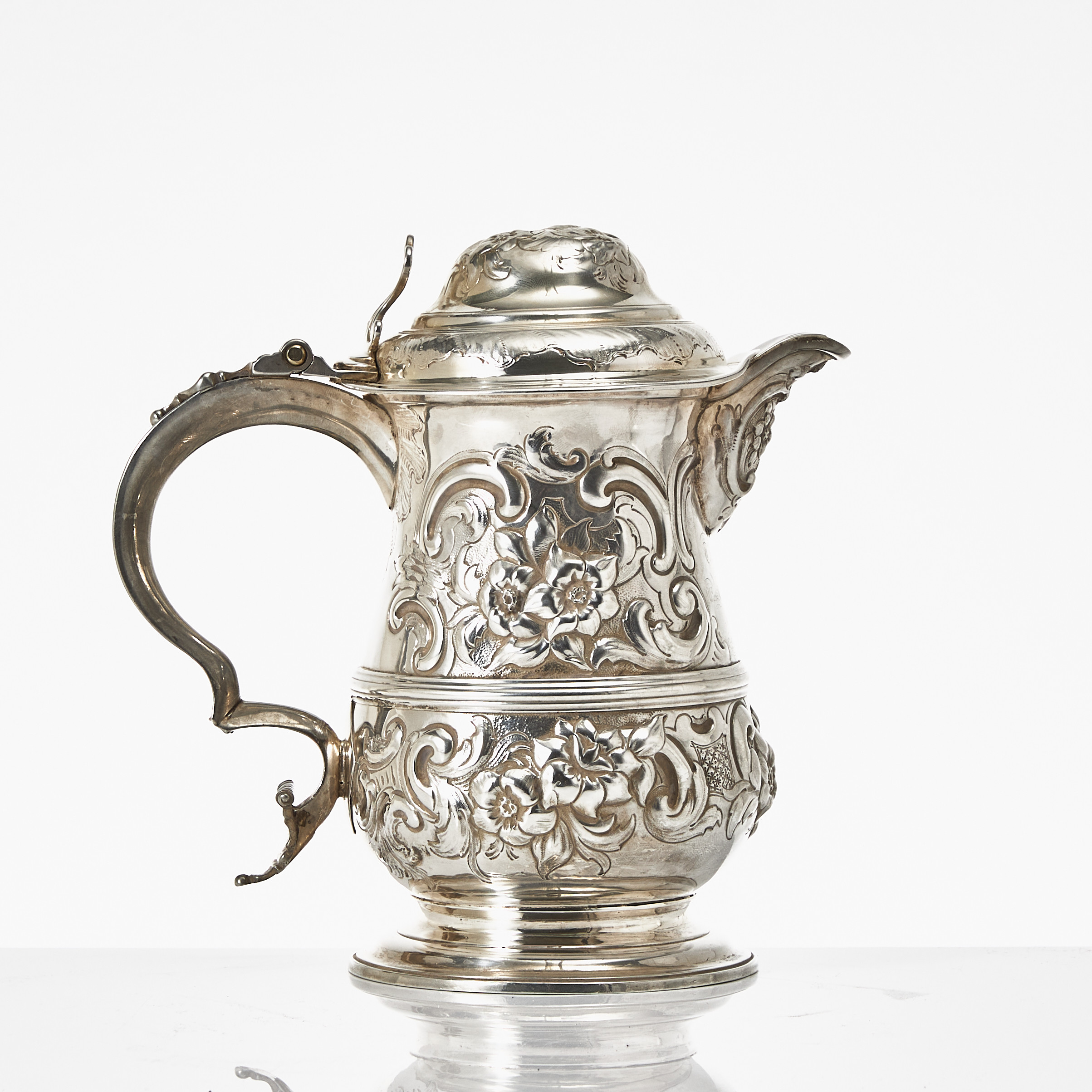 JOHN SPACKMAN II. Dryckeskanna, sk. tankard, sterlingsilver, Georg III, London 1773/74.