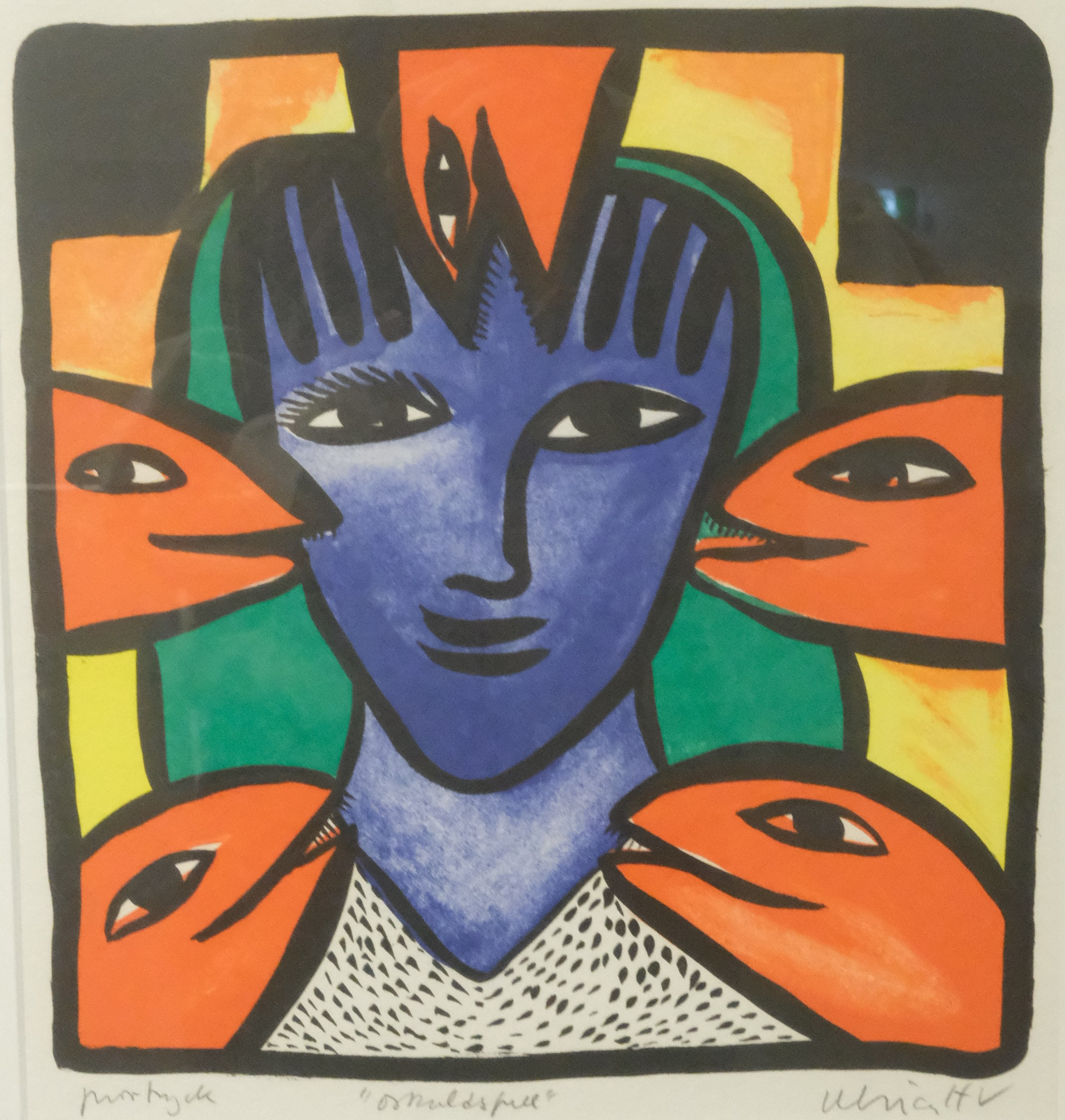 ULRICA HYDMAN-VALLIEN. "OSKULDSFULL", LITOGRAFI.