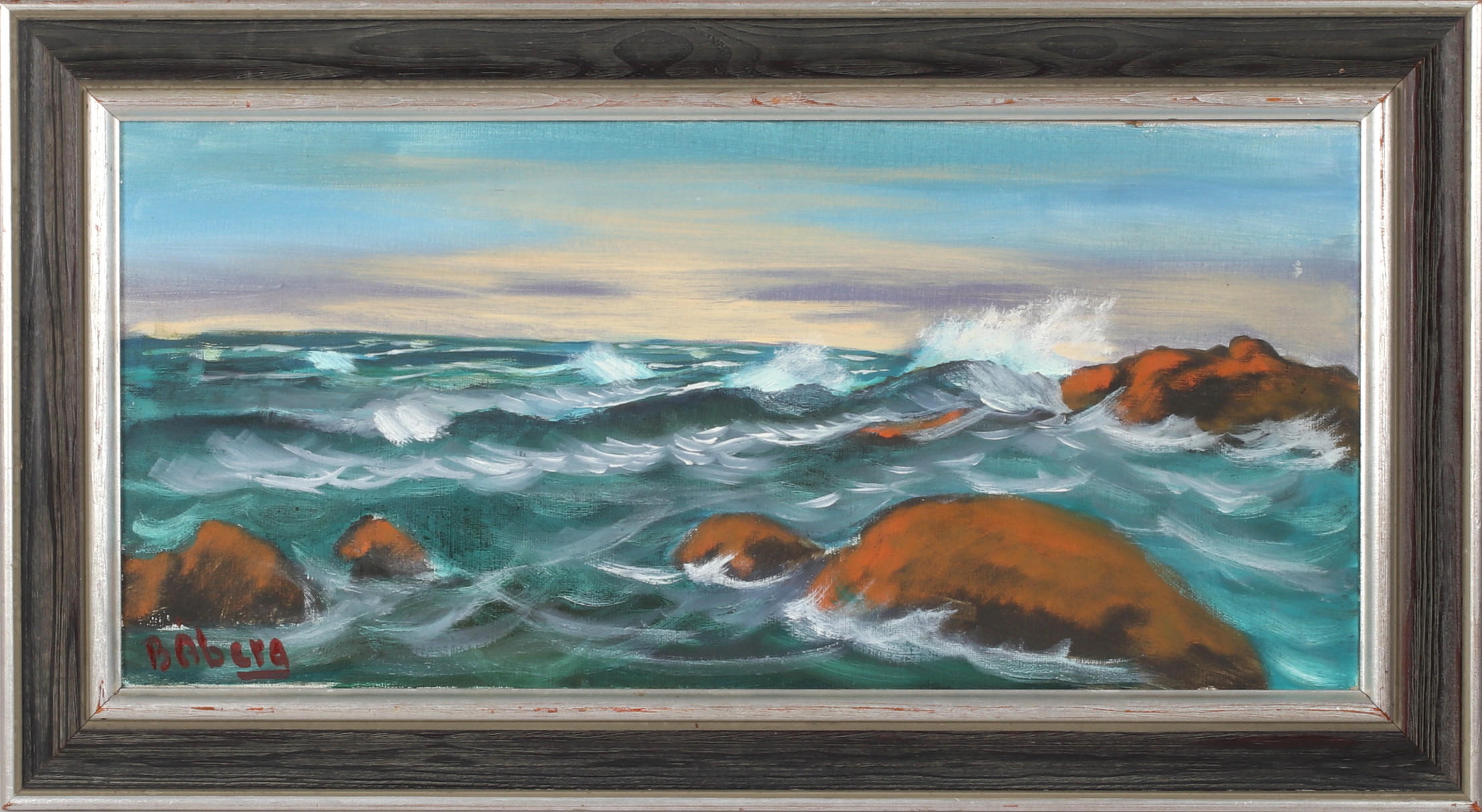BENGT ÅBERG. Havsband, olja på duk, signerad.