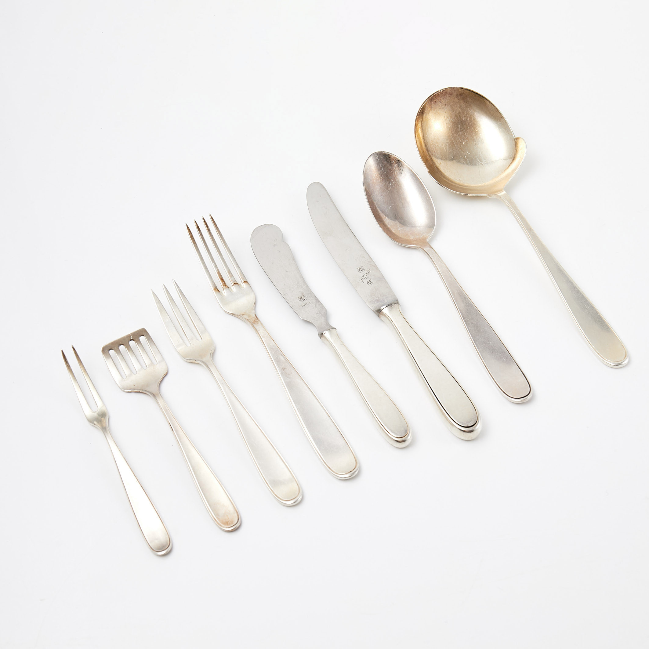 BESTICK, 43 dlr, rostfritt stål, Württembergische Metallwarenfabrik (WMF), Tyskland, 1900-tal.