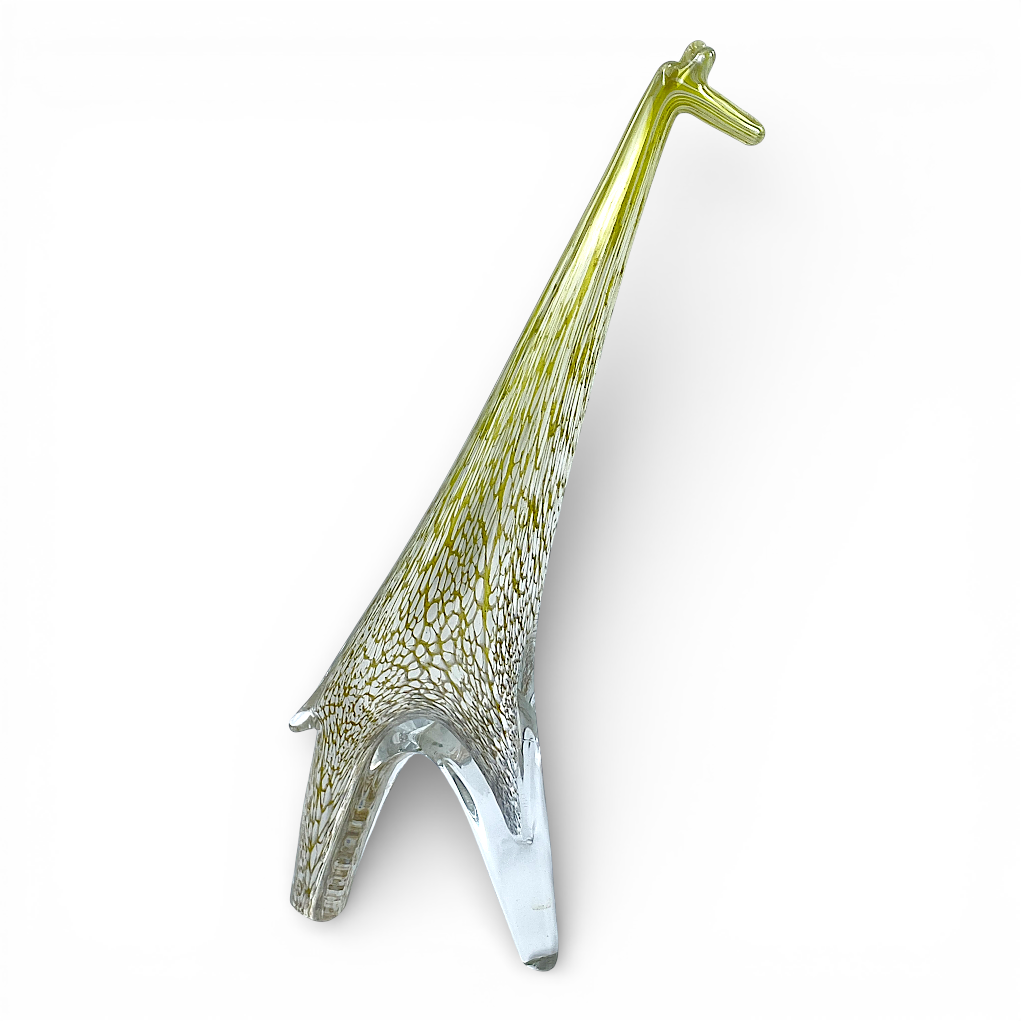 FIGURIN, glas, Giraff, troligen Färe-Marcolin Konstglas, Ronneby, 1900-talets andra hälft.