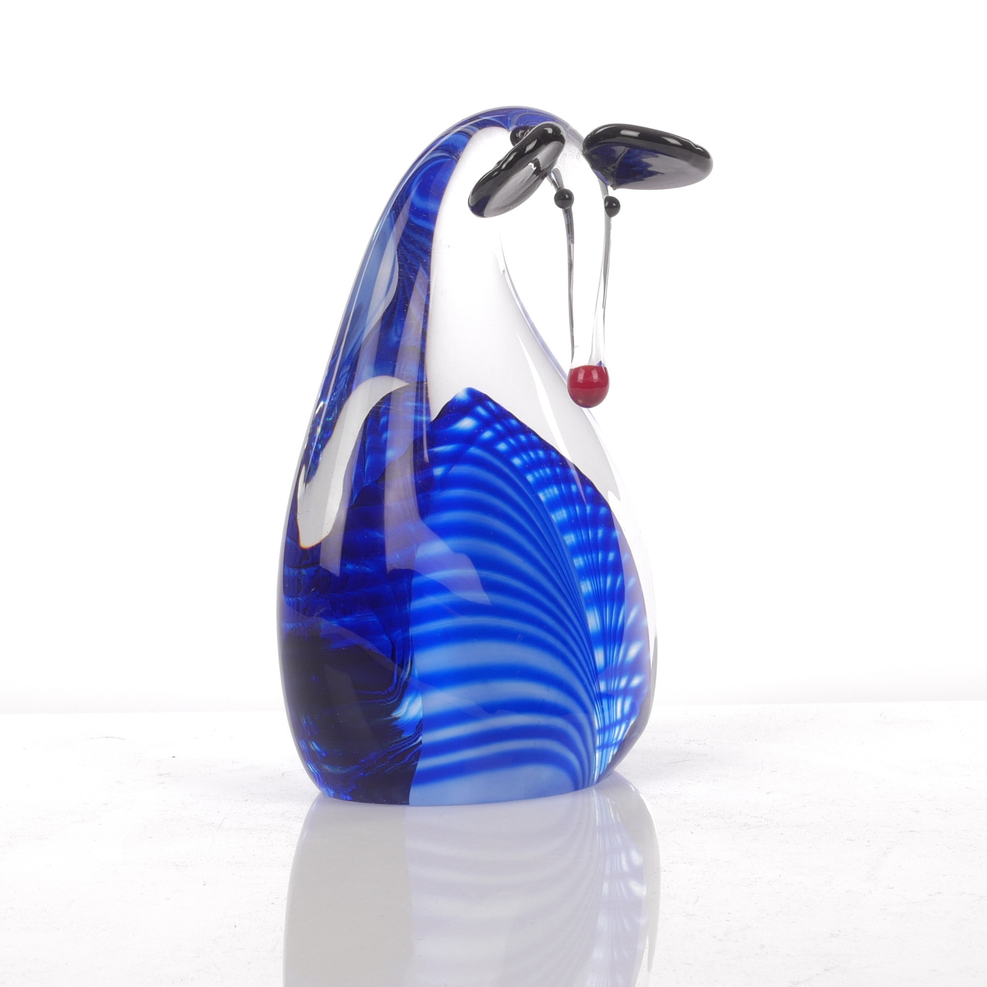 KLAS-GÖRAN TINBÄCK. Skulptur, konstglas, Målerås, signerad.