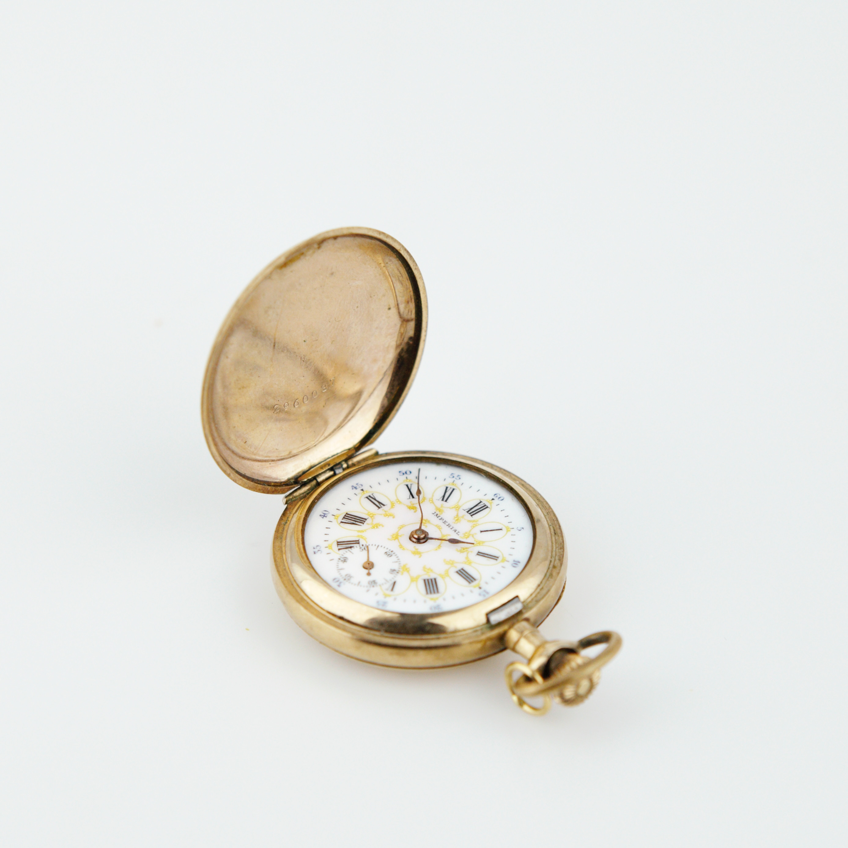 SAVONETT, gulddoublé, subsekund, gravyr, Illinois Watchcase Co. Elgin USA, 1916.