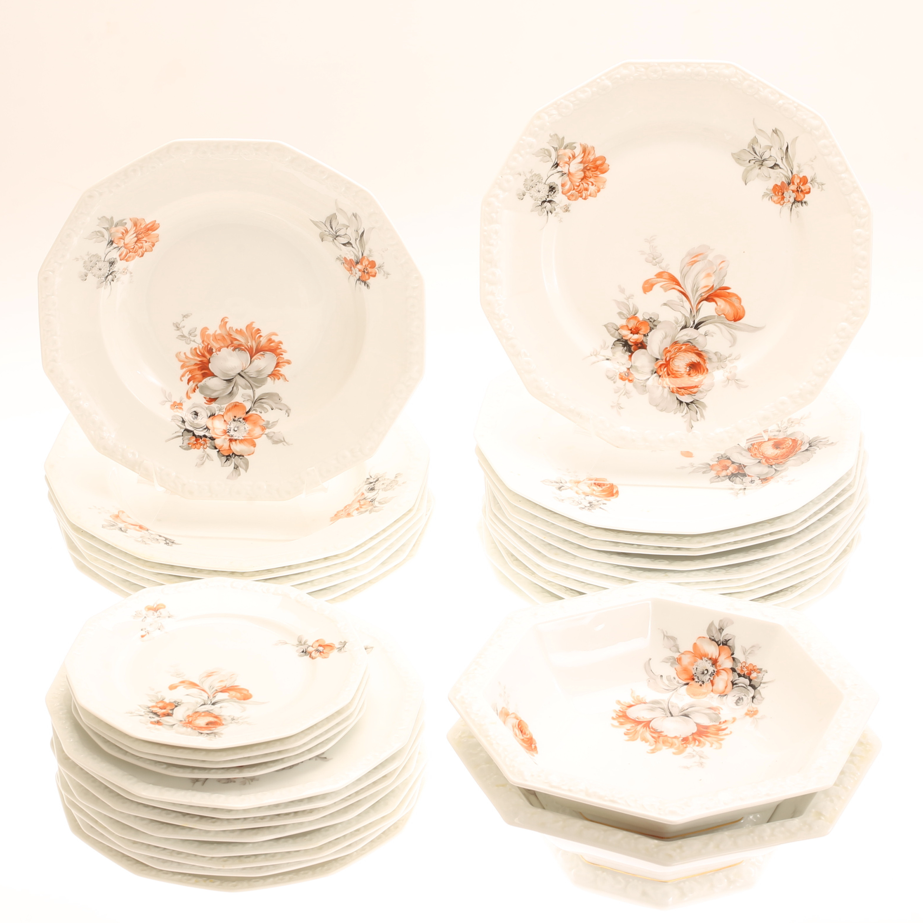 SERVISDELAR, porslin, "Maria", Rosenthal, 1900-talets andra hälft.