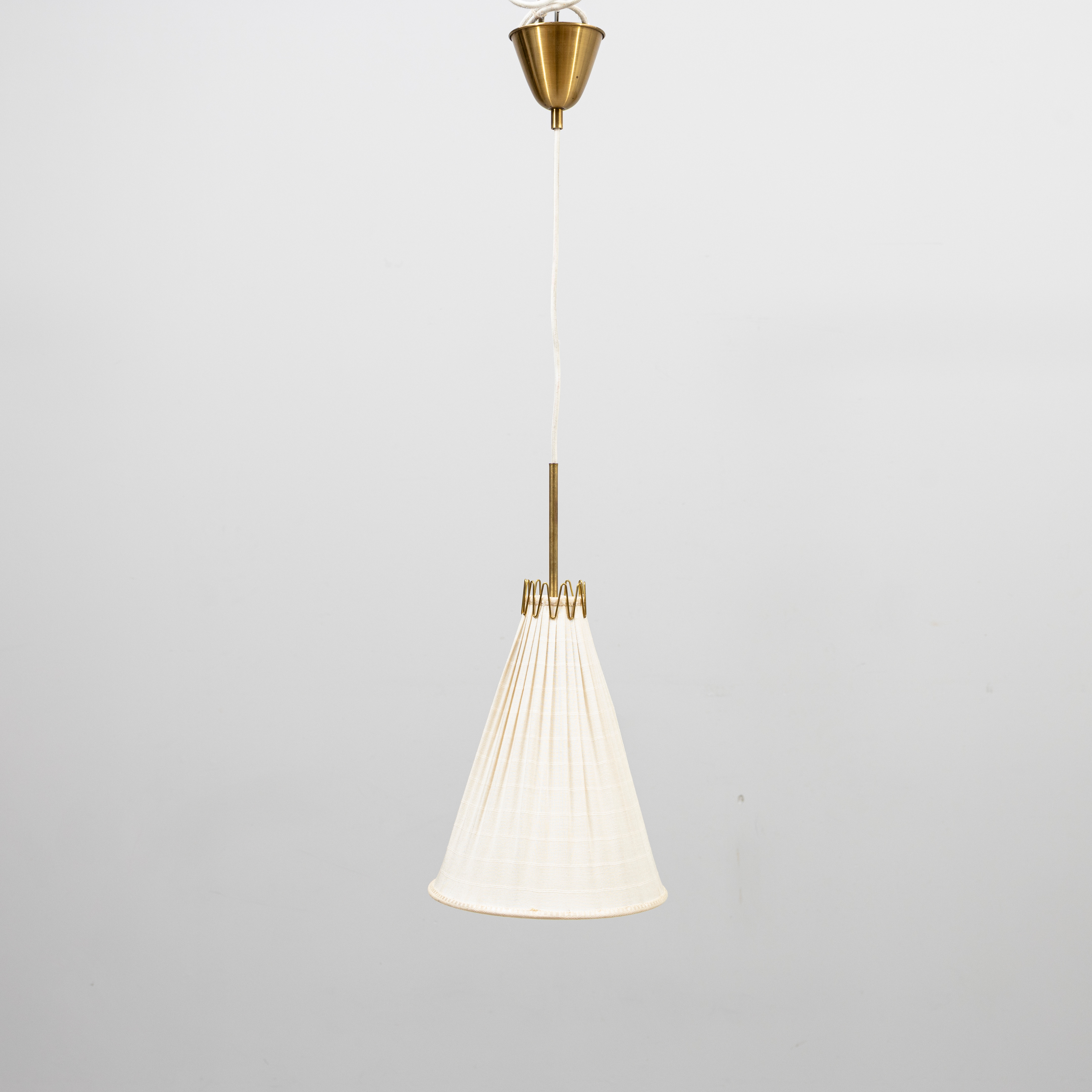 TAKLAMPA, mässing, möjligen ASEA 1930/40-tal.