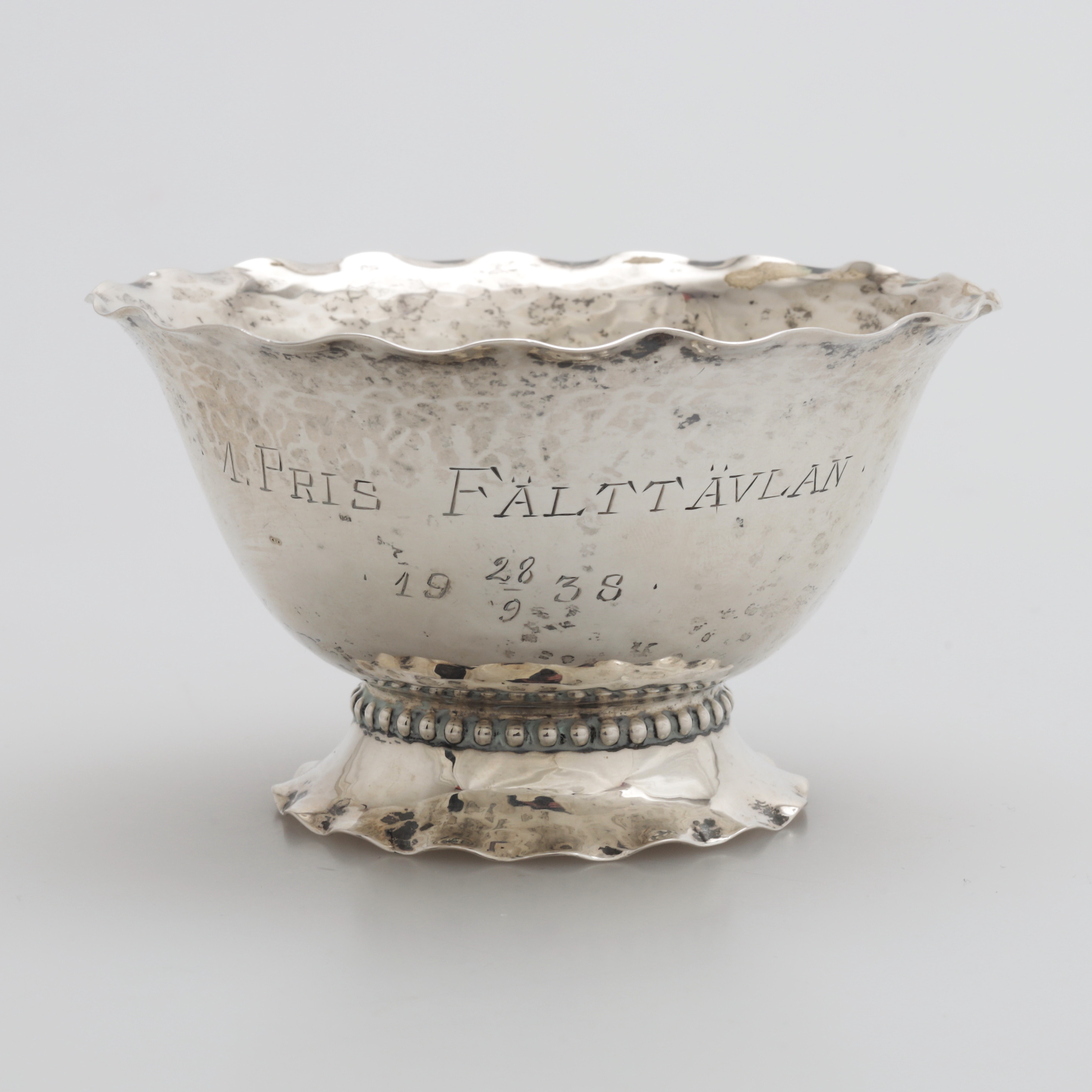 SKÅL, silver, CG Hallbergs Guldsmeds AB, 1938, vikt 37 gram.