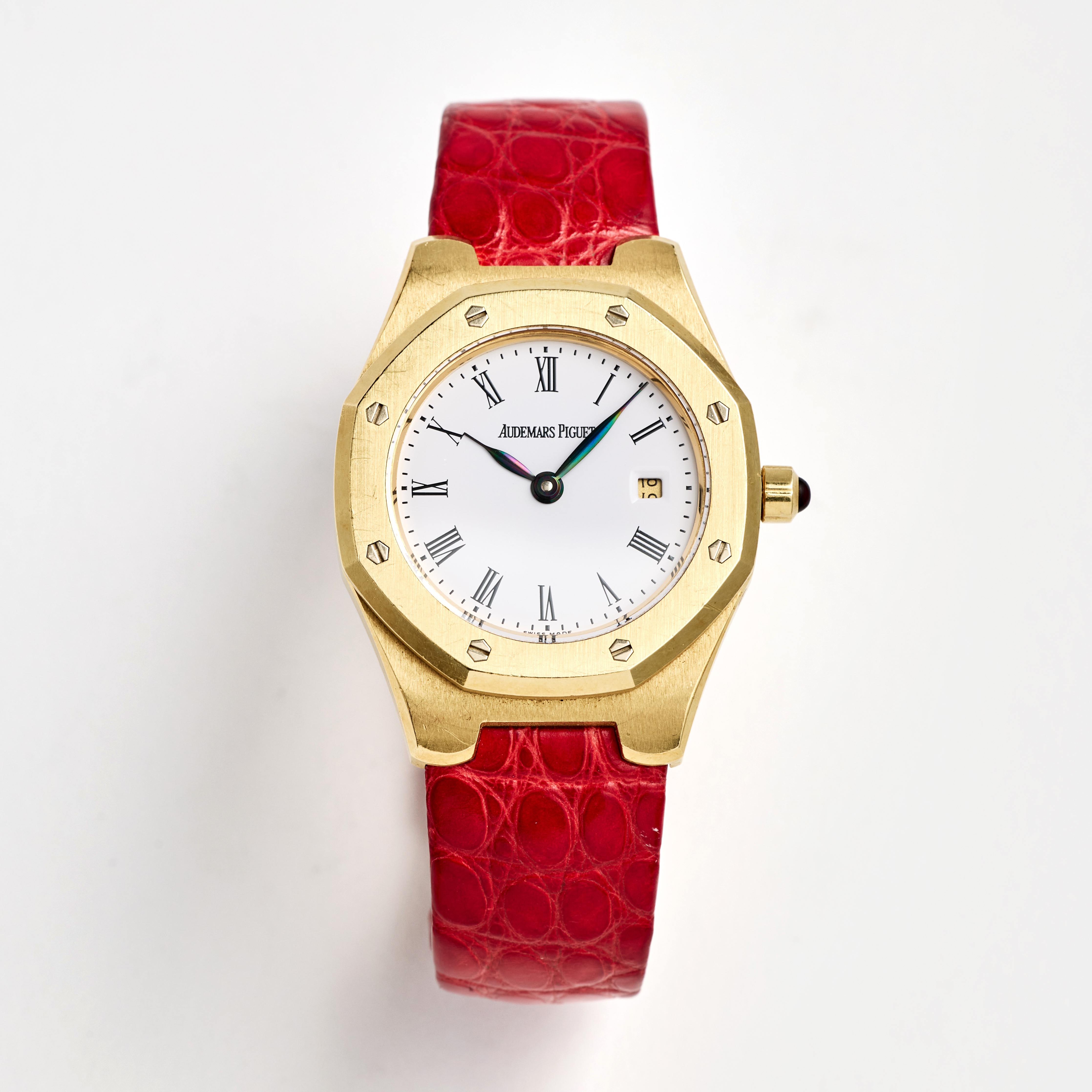 AUDEMARS PIGUET, Royal Oak, armbandsur, 28 mm, 18K guld, certifikat, december 1995.