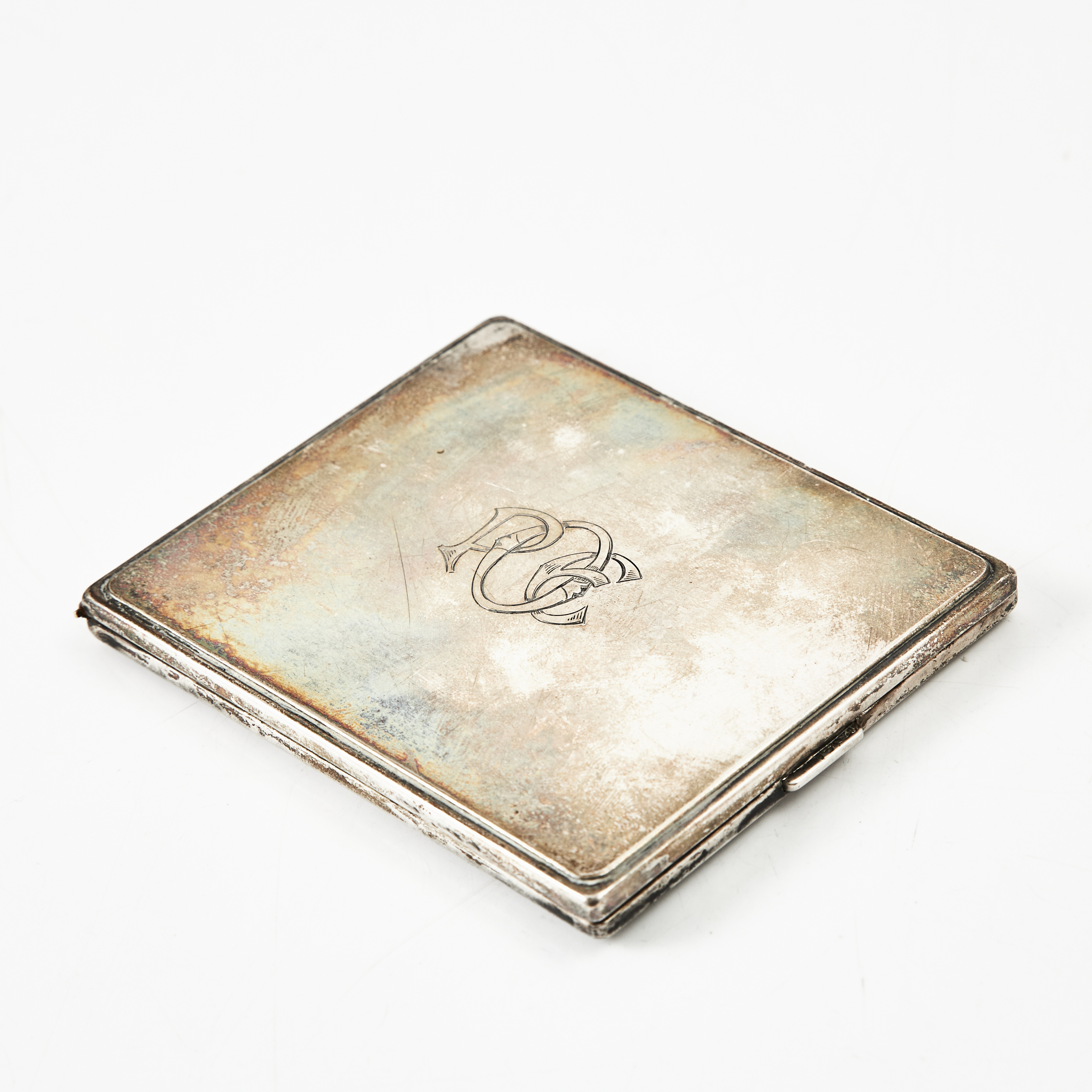 CIGARETTETUI, silver, invändigt förgyllt, TESI, Göteborg, 1949.