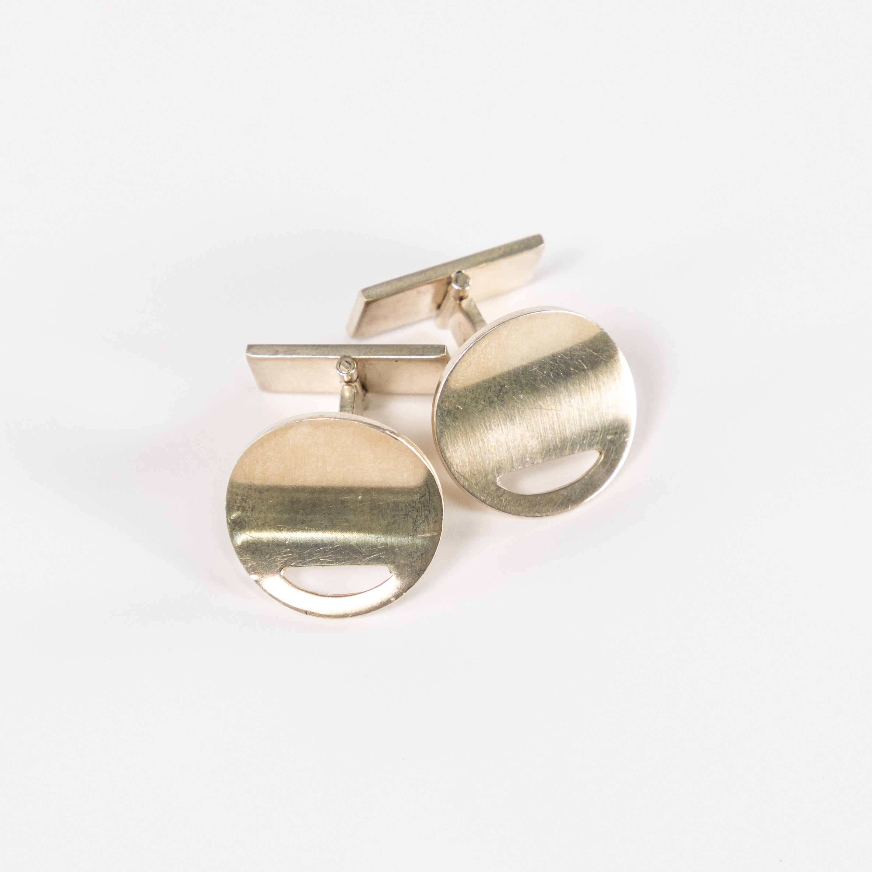 ELON ARENHILL, manschettknappar, ett par, silver.