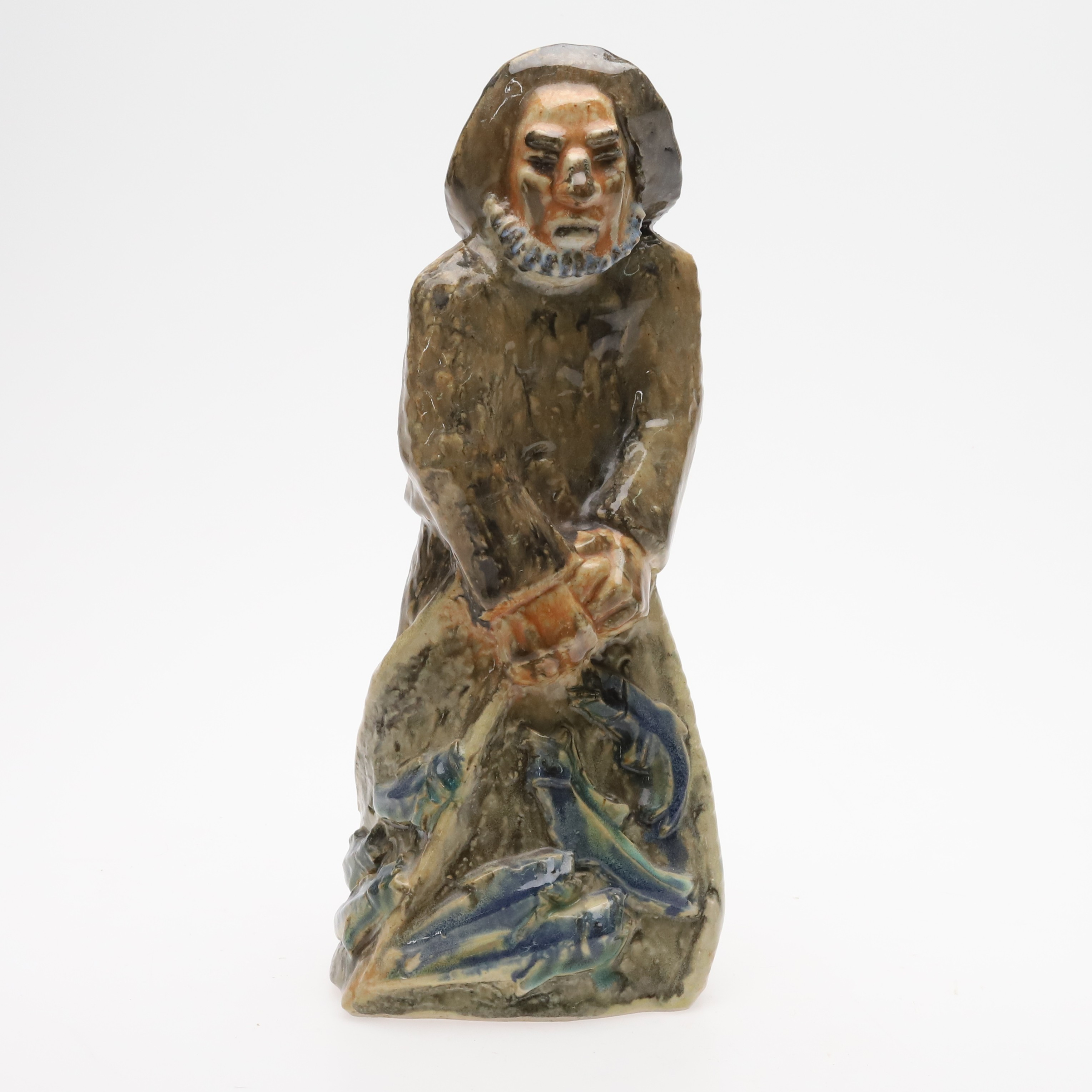 WILLY FISCHER. FIGURIN, Stengods, signerad.