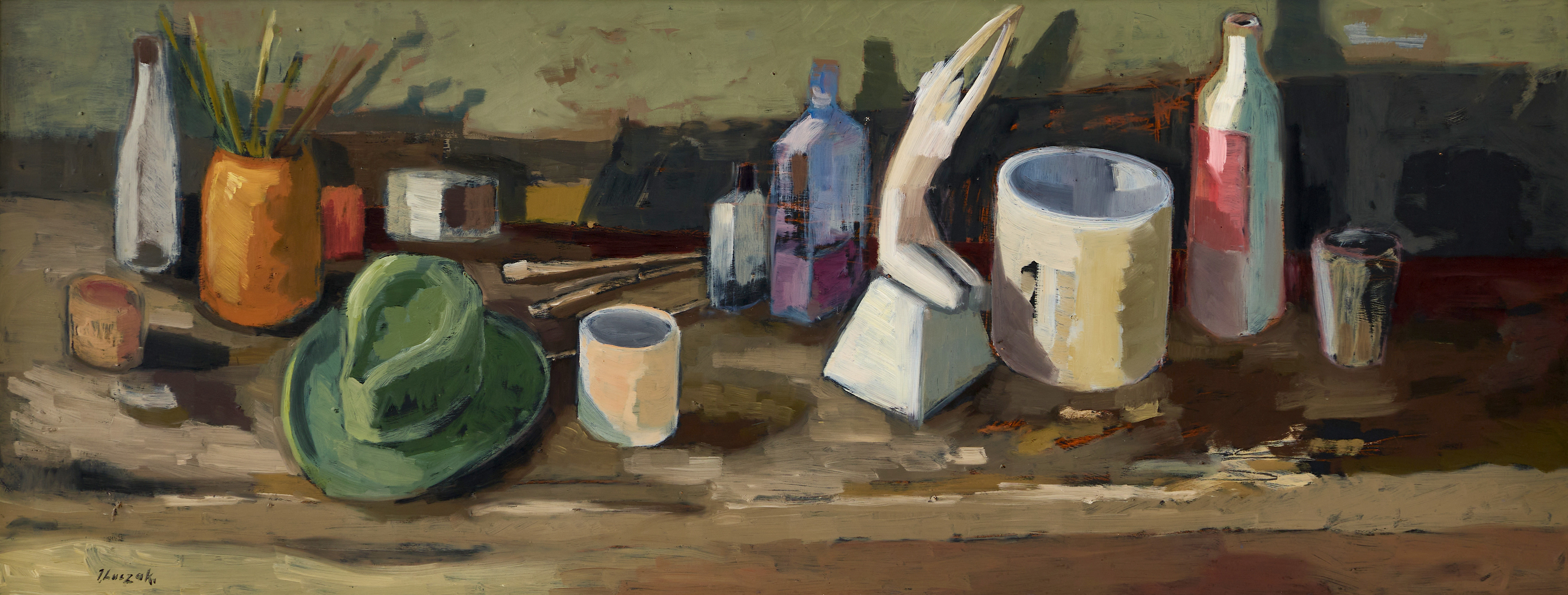 JERZY LUCZAK-SZEWCZYK (Polen, 1923-1975, Sverige). Stilleben, signerad J. Luczak., olja på pannå.