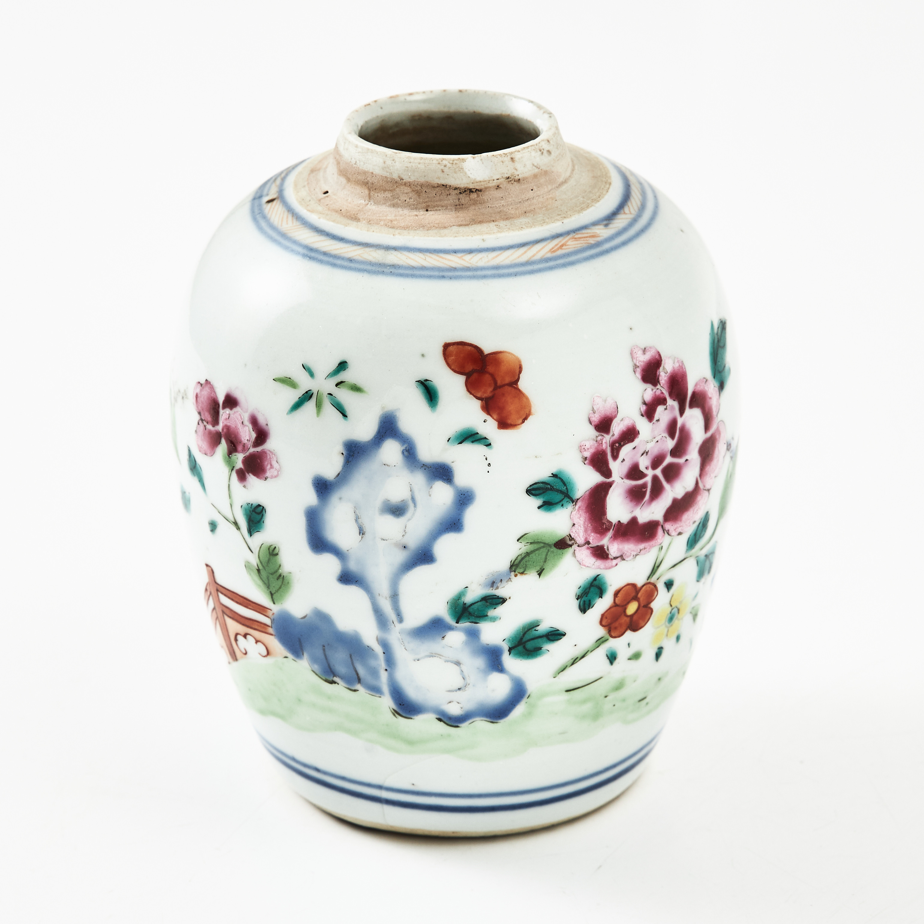 MINDRE BOJAN, porslin, Kina, Qianlong (1736-1795), ovoid form, famille rose.