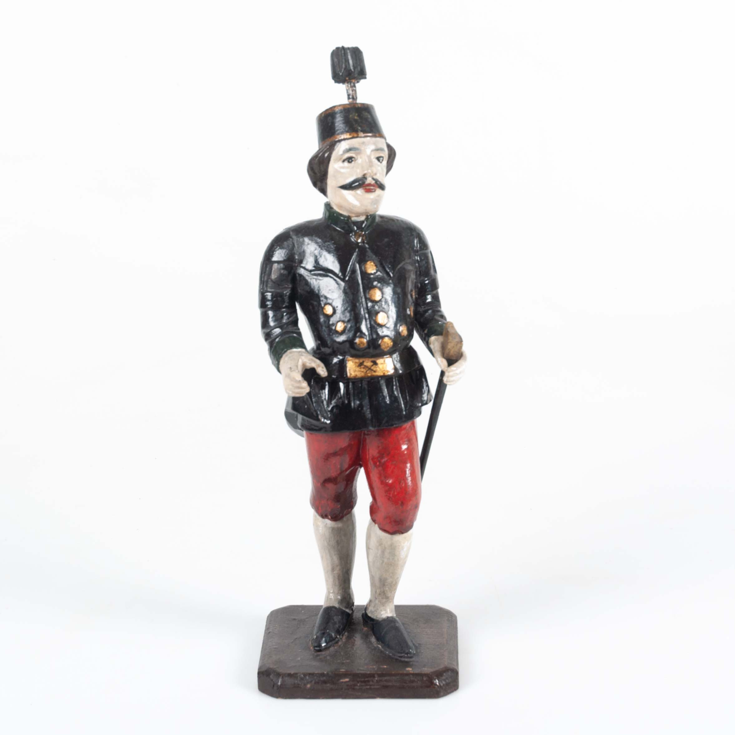 STOR TRÄFIGUR OMKRING ÅR 1900, Tyskland, originalmålad.