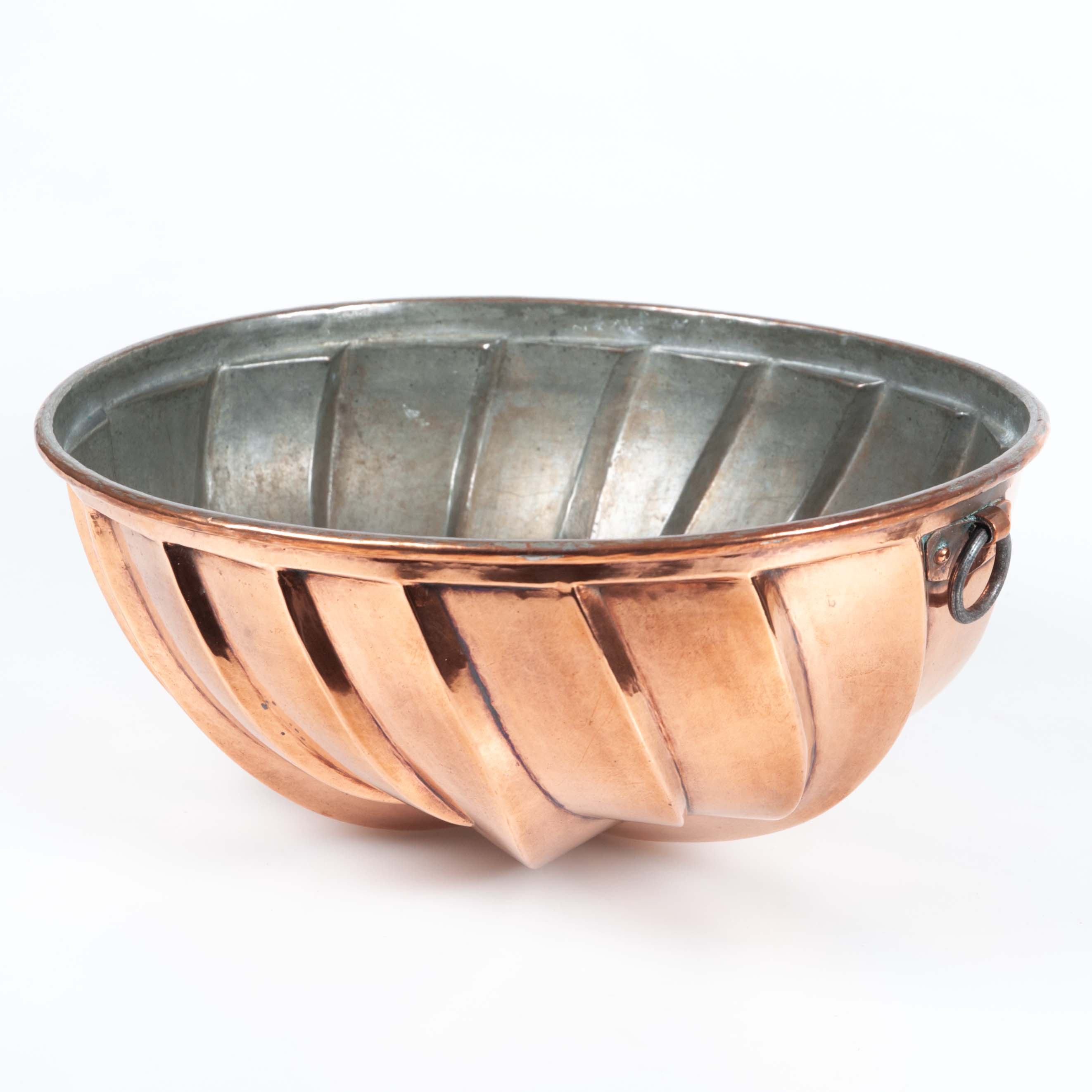 STOR ALADÅBFORM, koppar 1800-tal, stjärnmönstrad modell.