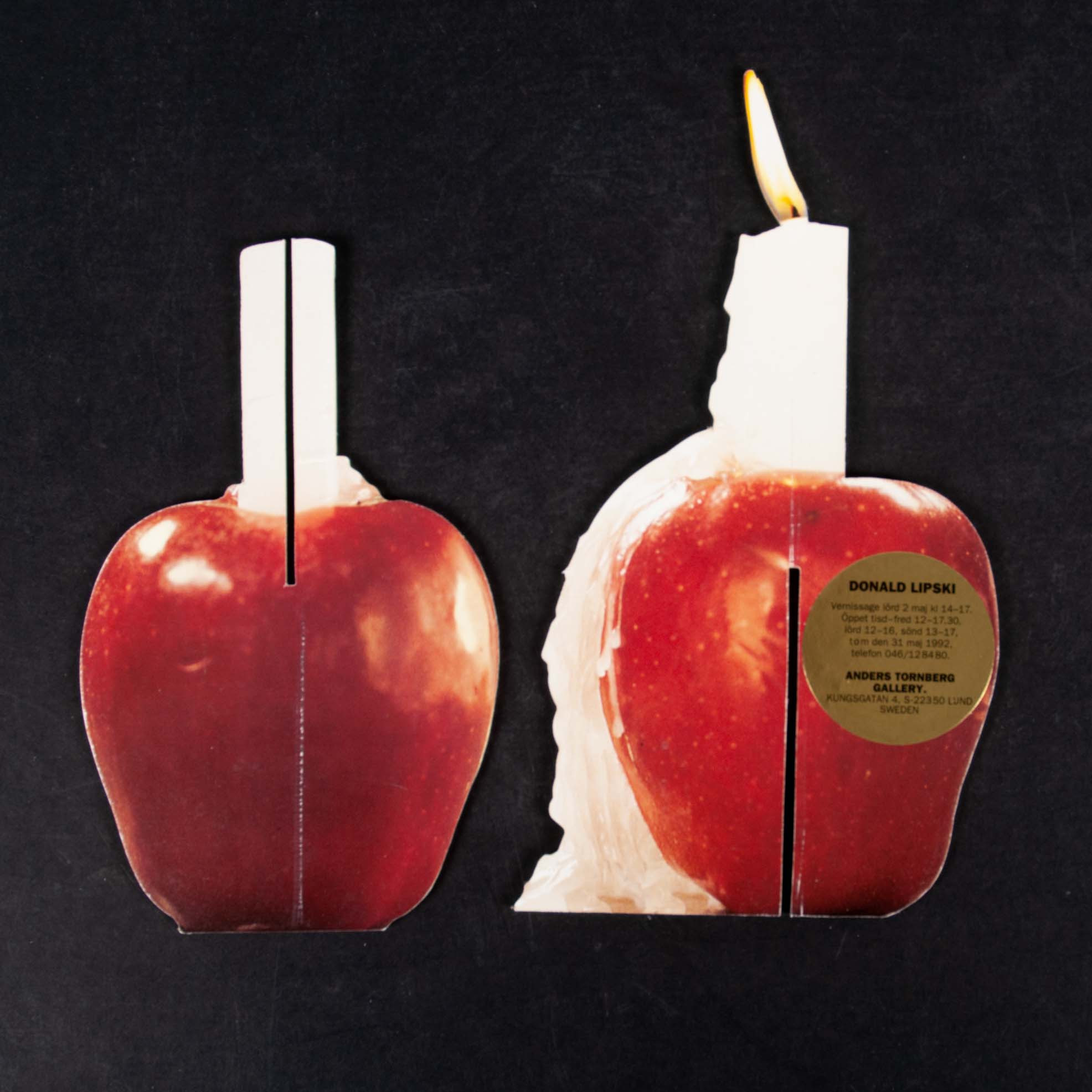 DONALD LIPSKI (född 1947, USA), objekt, vernissagekort från Anders Tornberg Gallery i Lund 1992.