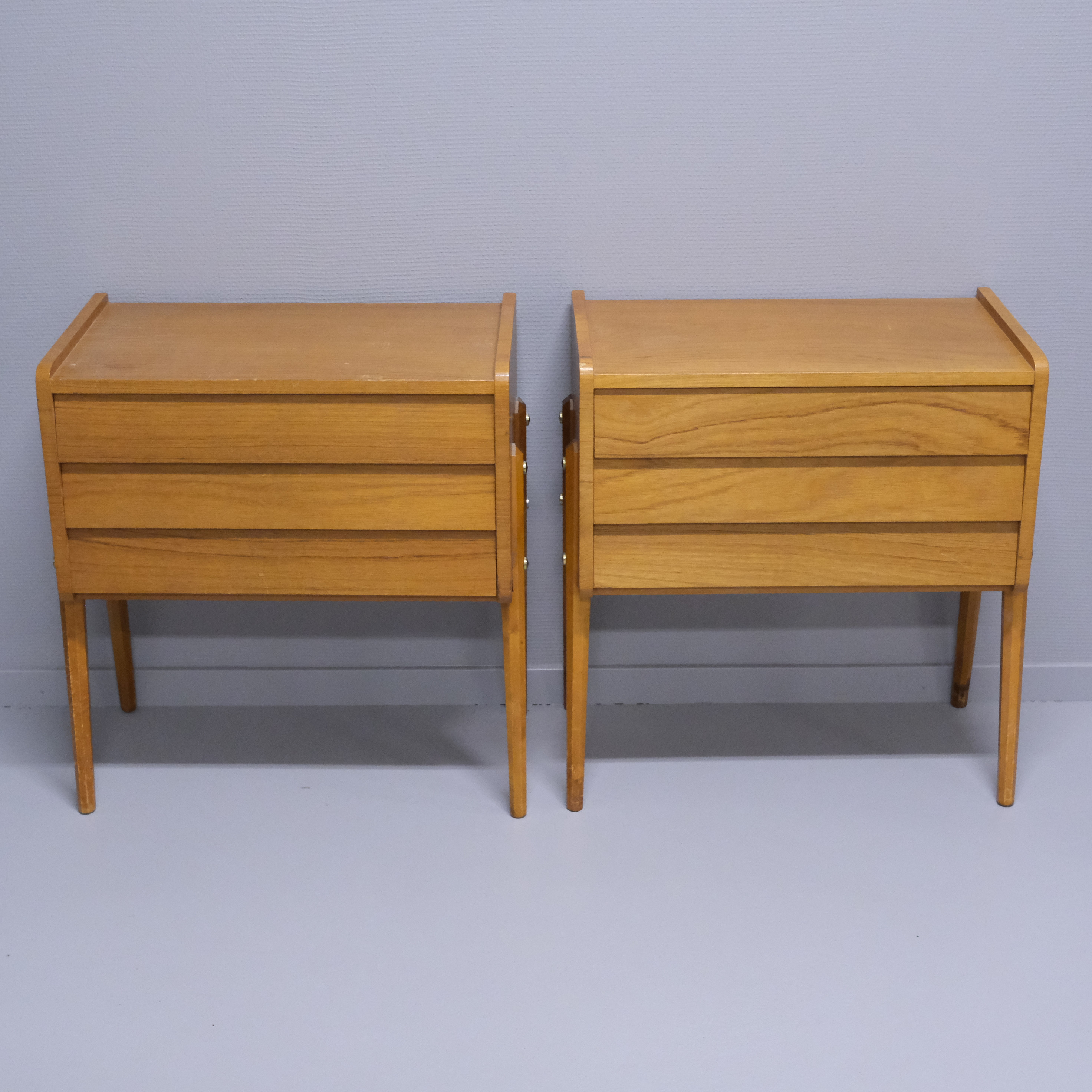 SÄNGBORD, ETT PAR, TEAK, 1960-TAL.